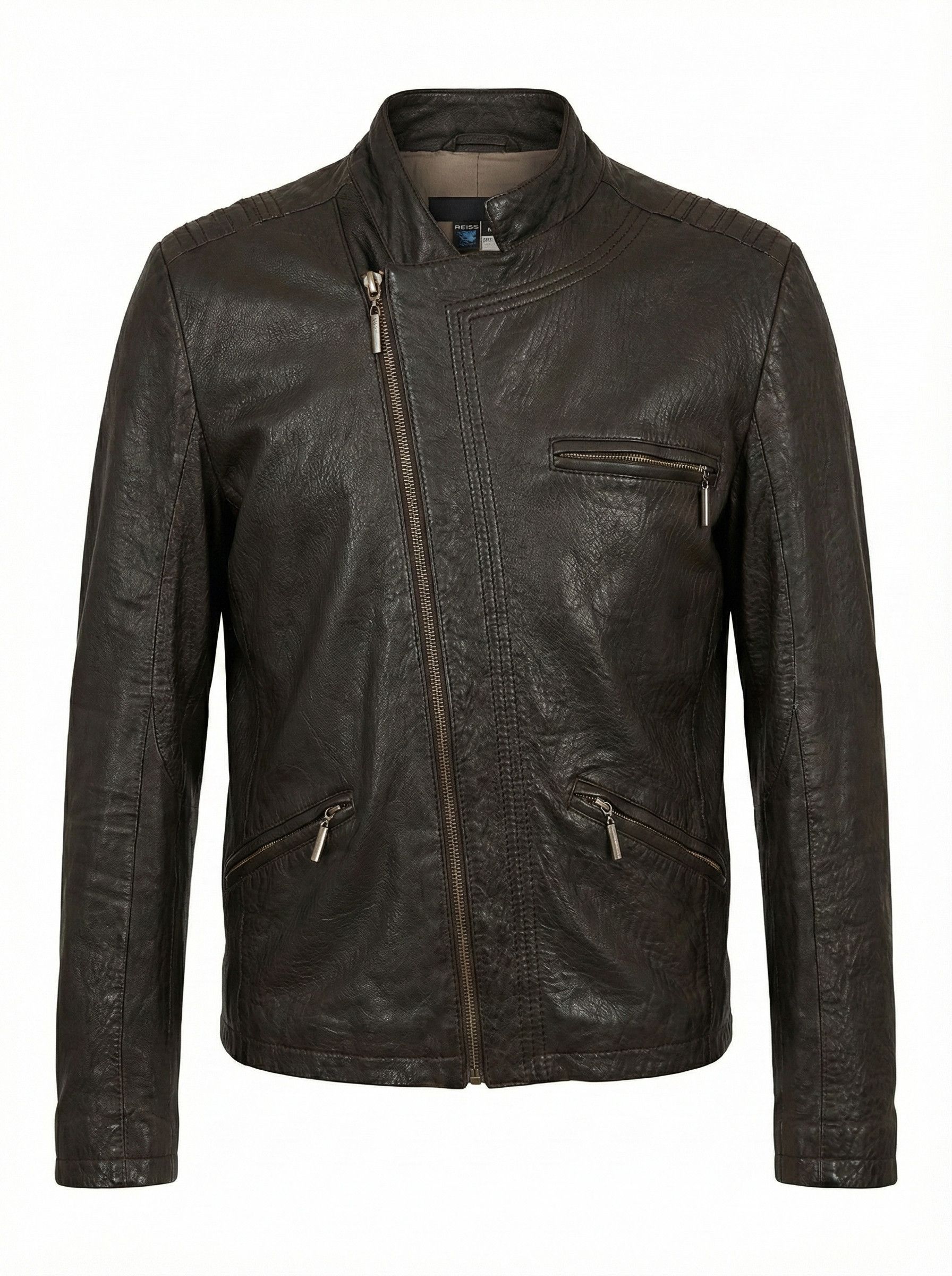 Roberto Cavalli LEATHER BIKER JACKET Size US M / EU 48-50 / 2 - 1 Thumbnail