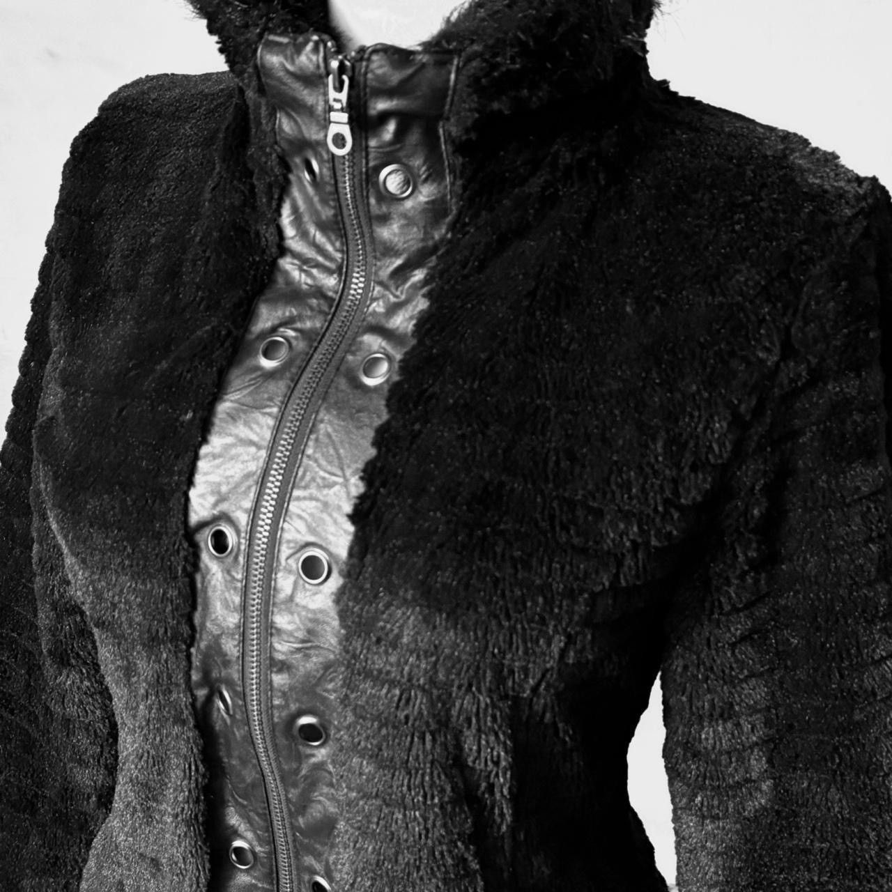 Vintage Insane Avant-garde jacket with fur, leather elements Size M / US 6-8 / IT 42-44 - 3 Thumbnail