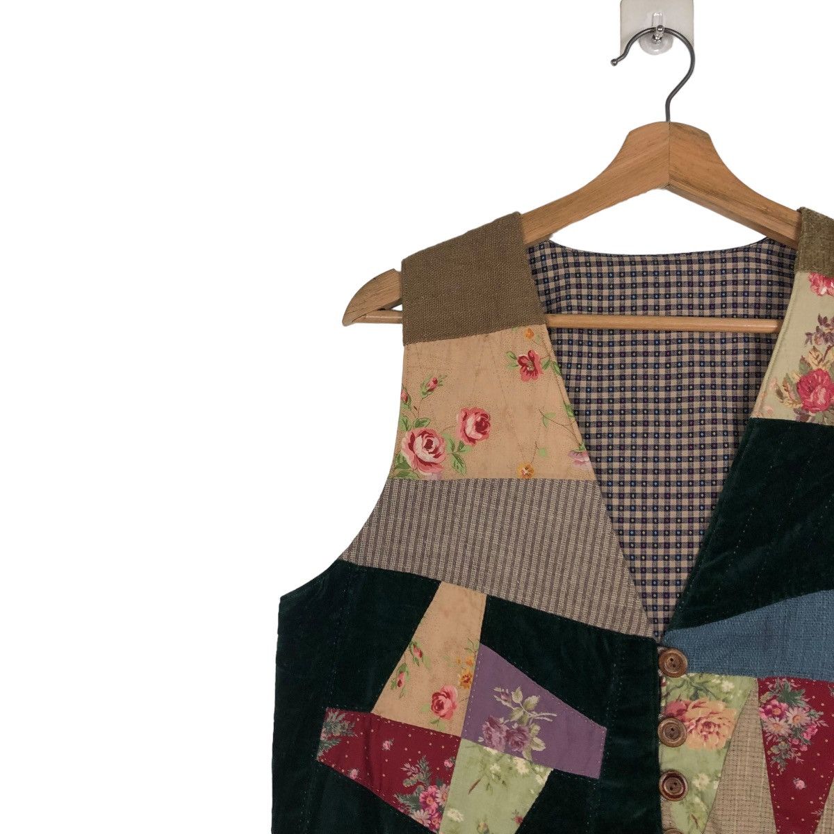 Japanese Brand 🔥VINTAGE VEST PATCHWORK DESIGN RARE ISSEY MIYAKE STYLE Size US S / EU 44-46 / 1 - 9 Thumbnail