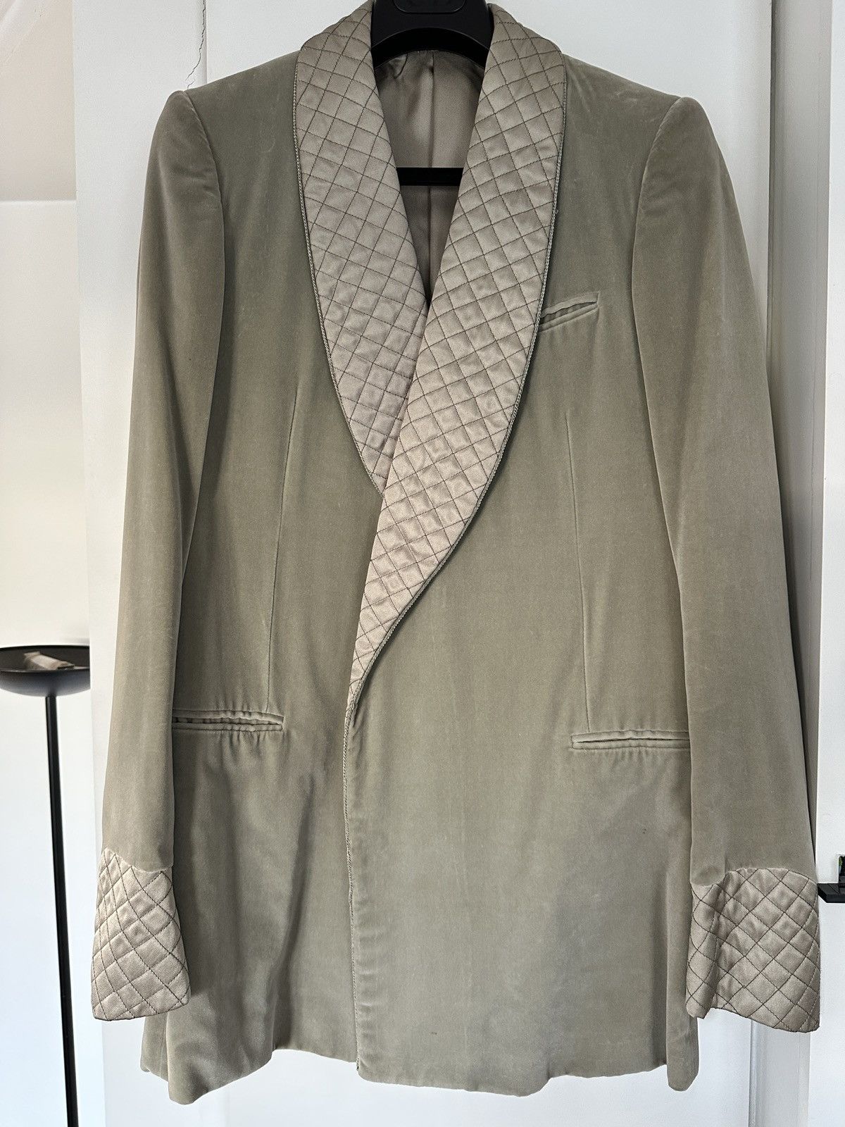 Gucci Gucci by Tom Ford sage velvet blazer Size 46R - 1 Thumbnail