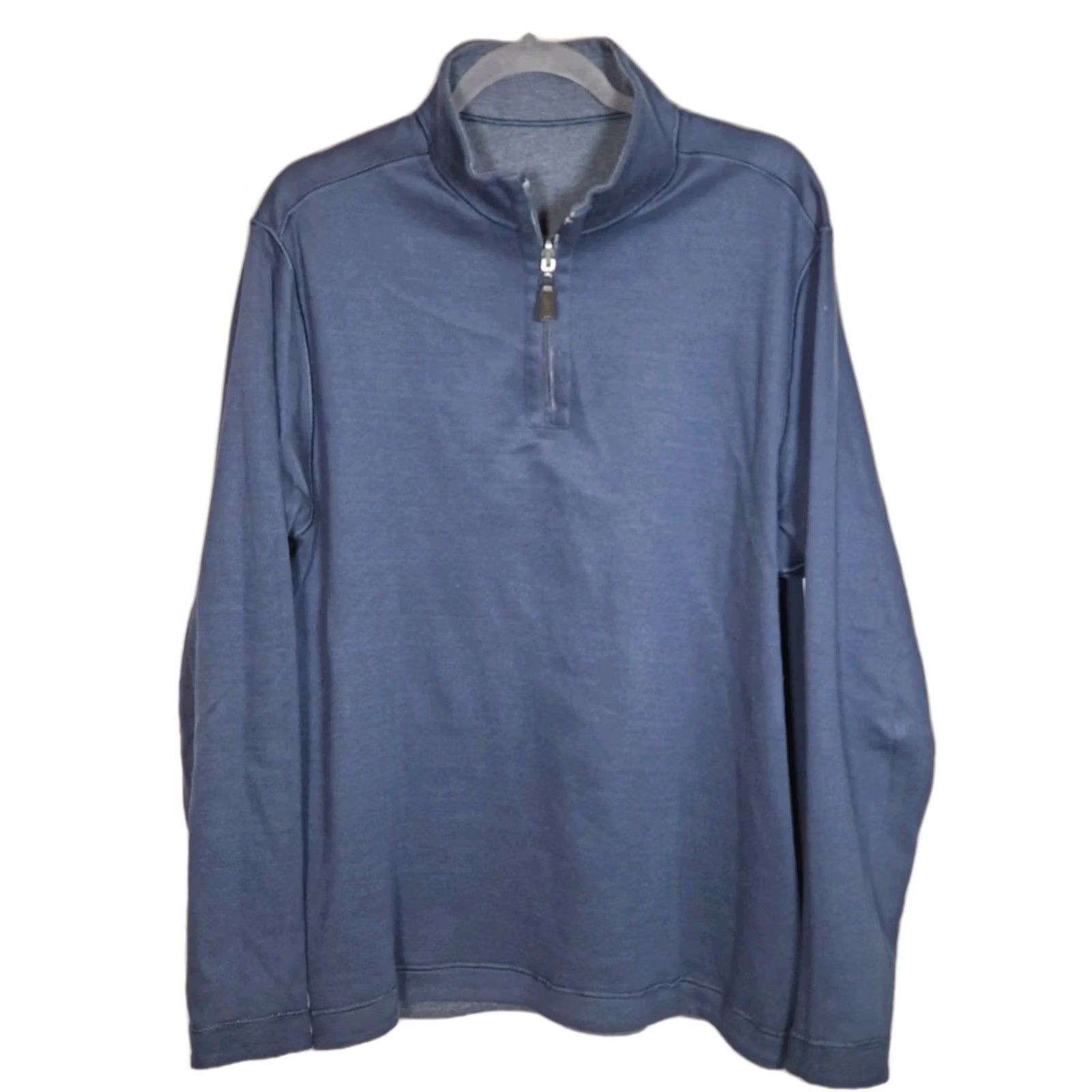 Vintage Nicoby Melange Textured Reversible 1/4 Zip Sweater Pullover Gray / Blue Men's L Shirt Size US L / EU 52-54 / 3 - 4 Thumbnail