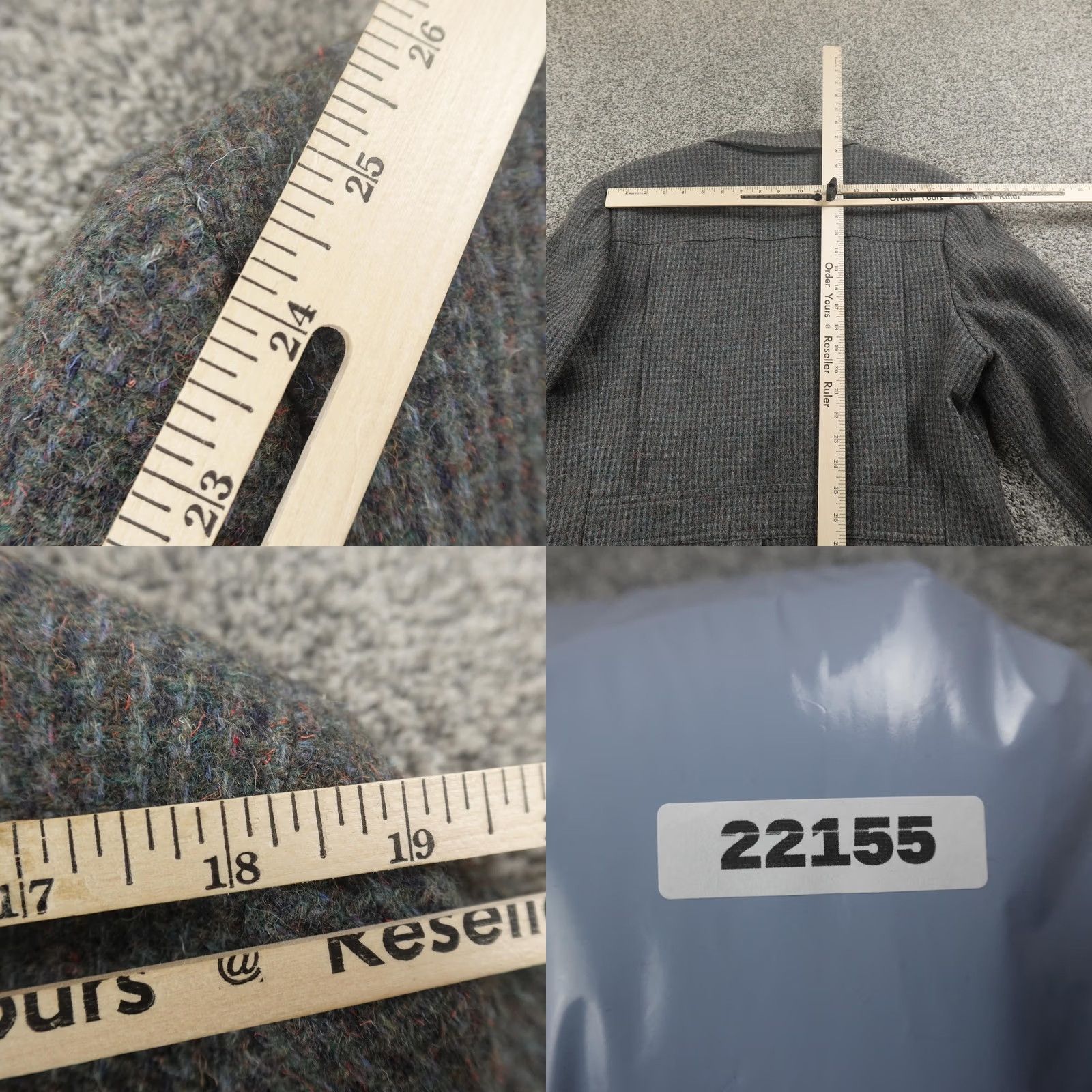 Pendleton VTG Pendleton Blazer Mens 44 Gray Wool Tweed Elbow Patch Sport Coat Jacket USA Shirt Mens 44 Gray Tweed Wool Pendleton Blazer Size 44R - 9 Thumbnail