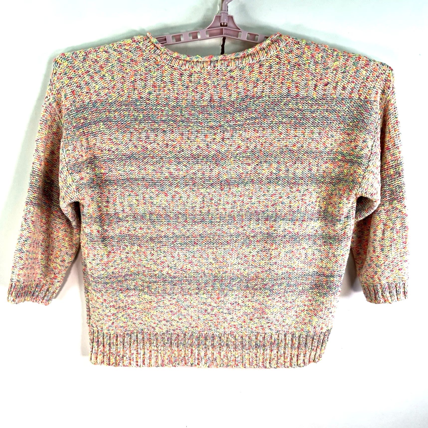 Anthropologie Anthropologie Tribal Sweater Long Sleeve Palm Tree Neon SZ L Multicolor Size L / US 10 / IT 46 - 6 Thumbnail