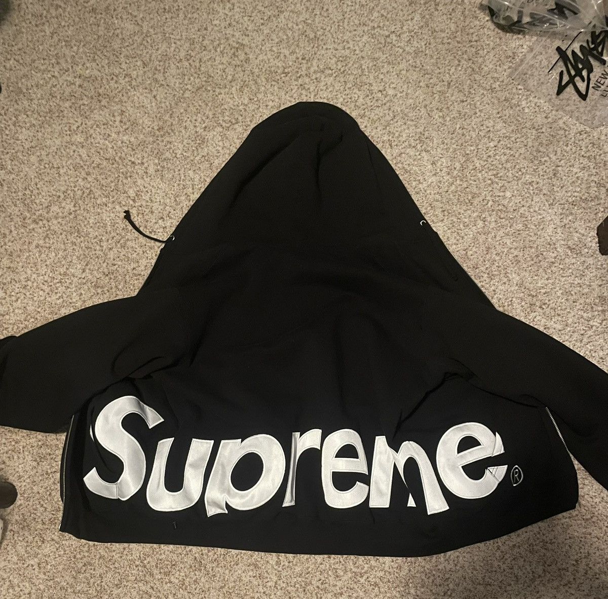 Supreme Supreme Big Logo Zip Up Hooded Sweatshirt Size US M / EU 48-50 / 2 - 9 Thumbnail