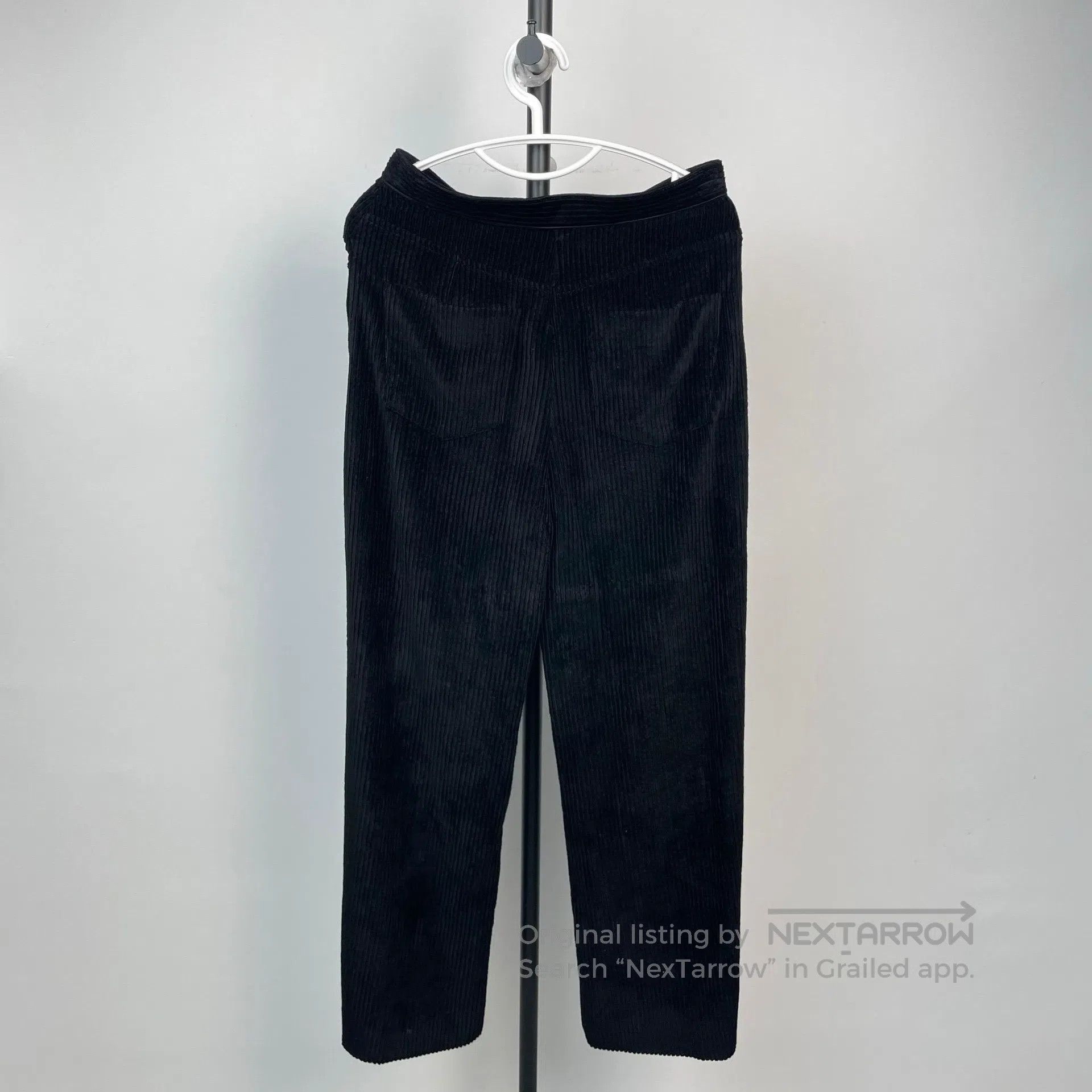 Chanel Chanel Black corduroy straight leg trousers| Size 35" - 2 Thumbnail