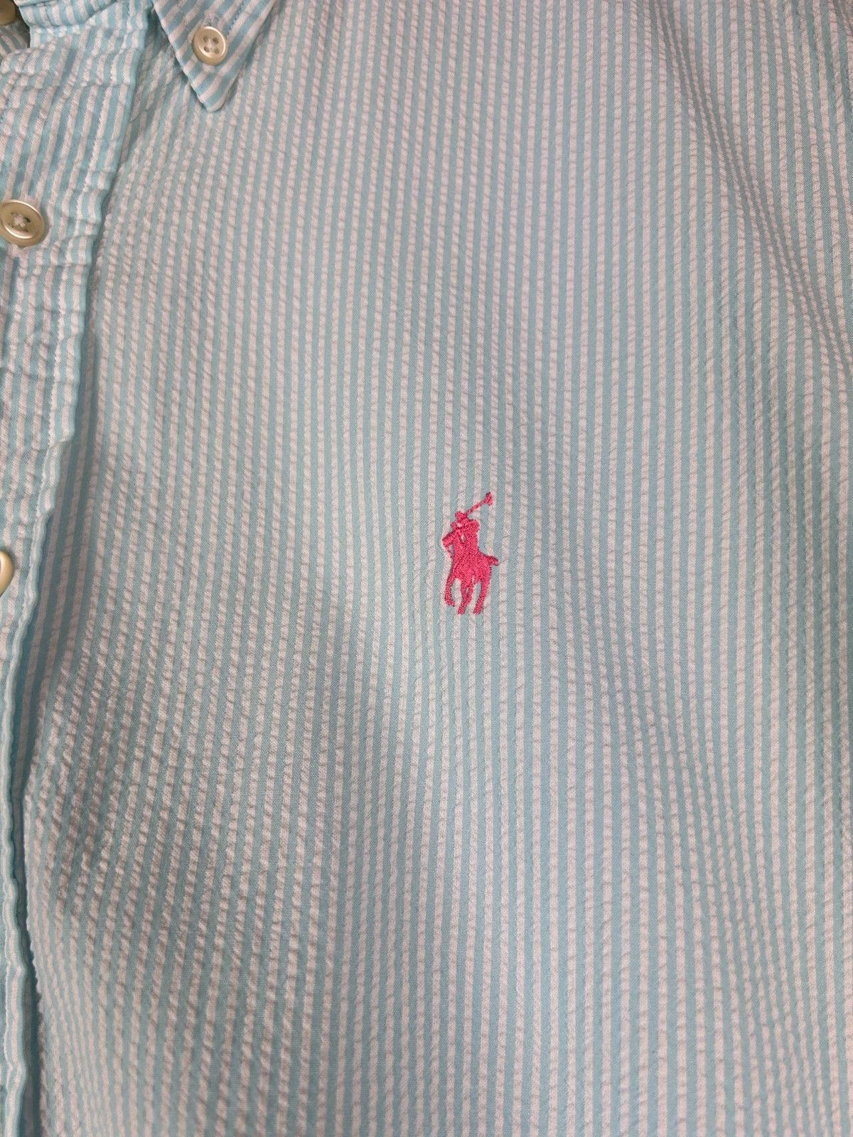 Polo Ralph Lauren × Ralph Lauren Polo Ralph Lauren short sleeve striped shirt mini logo pony Size US XL / EU 56 / 4 - 4 Thumbnail