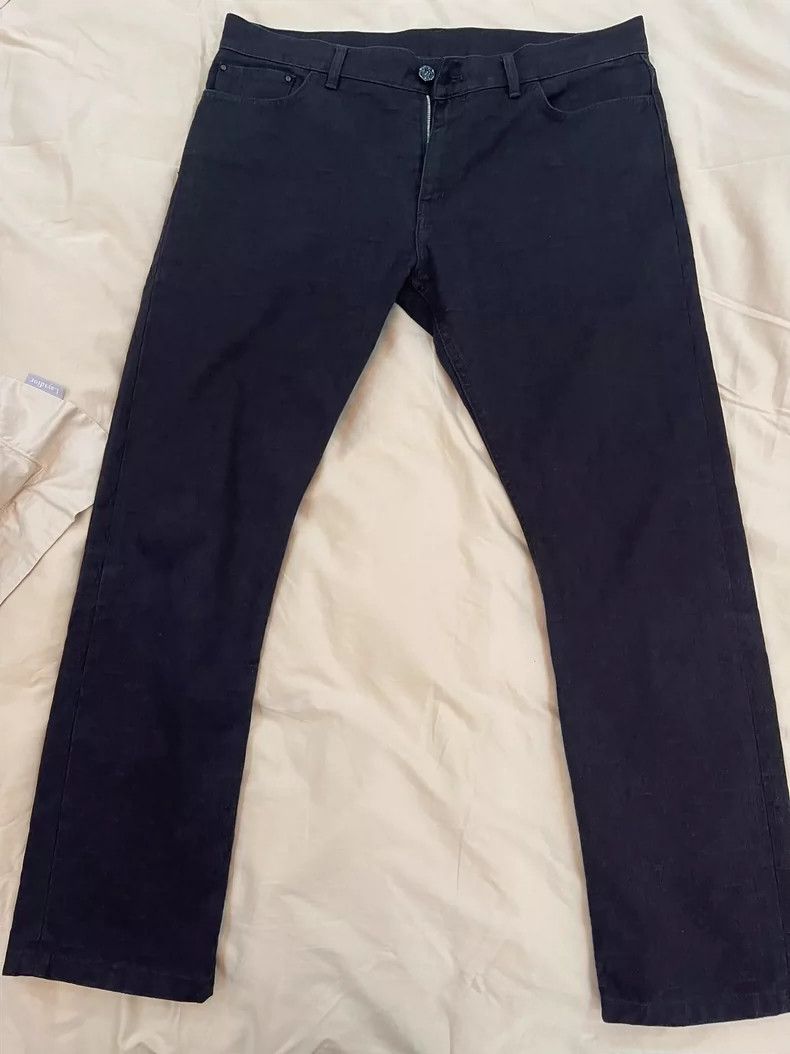 louis vuitton classic black jeans with logo-dmc