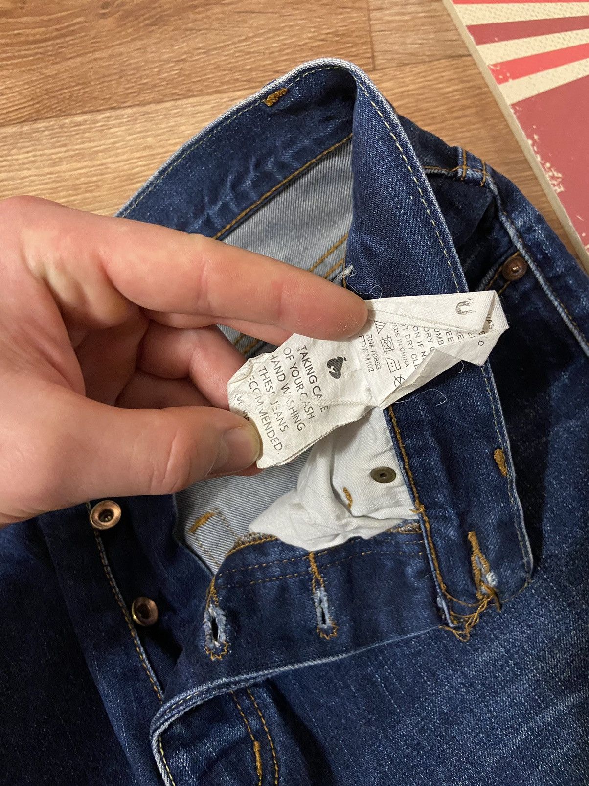 Other Vintage Money One Dollar 💵 Denim Jeans Size US 32 / EU 48 - 7 Thumbnail