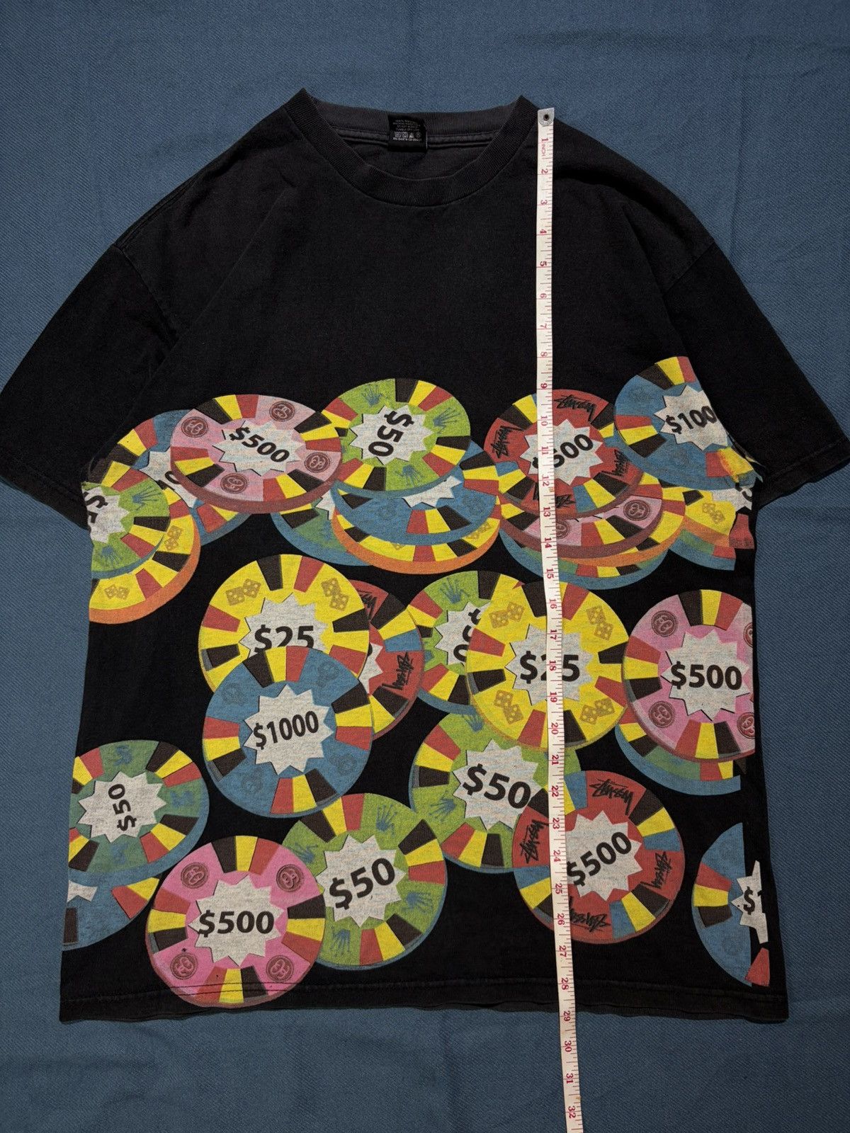 Stussy 2000s Stussy Poker Chip Tees L Size US L / EU 52-54 / 3 - 6 Thumbnail