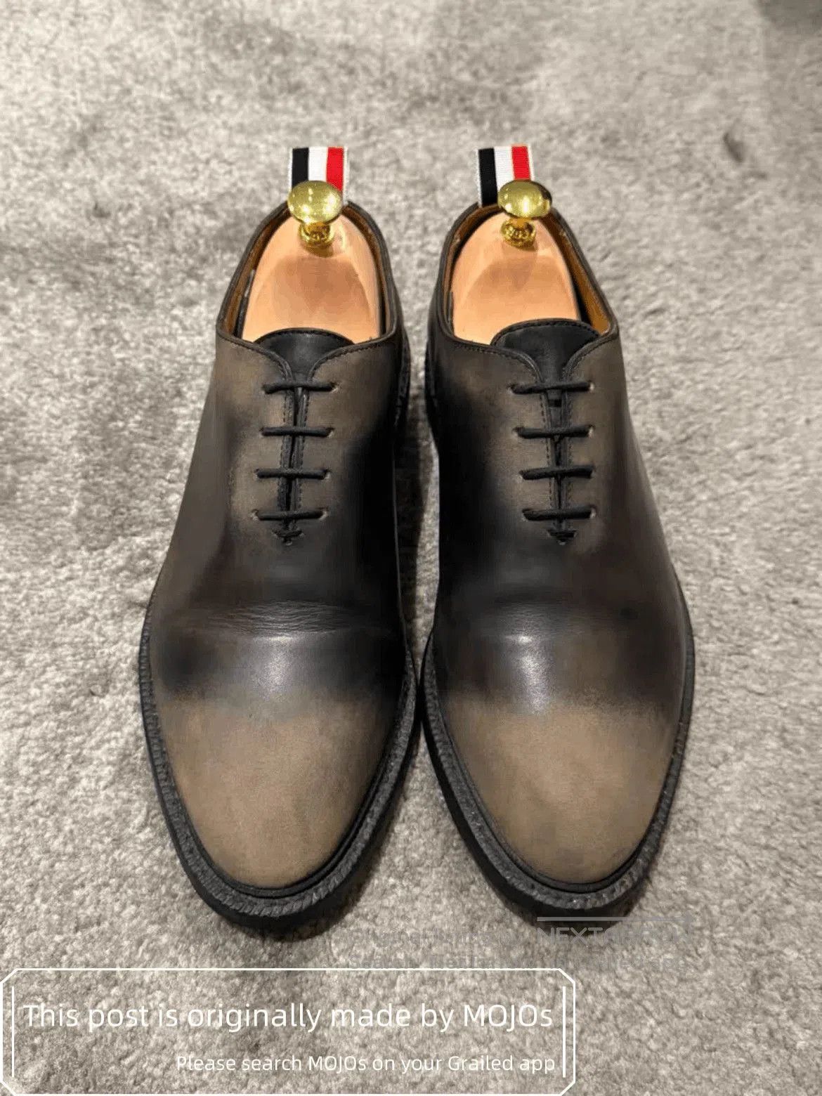 Thom Browne Sz 7.5 Thom Browne Fading Brown Back Stripe Derby. Size US 7.5 / EU 40-41 - 3 Thumbnail