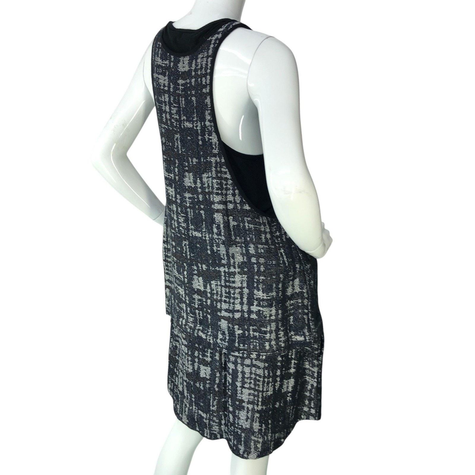 A.L.C. A.L.C. Skirt Set Tank Top L 10 Black White Sleeveless Linen Size 32" / US 10 / IT 46 - 8 Thumbnail