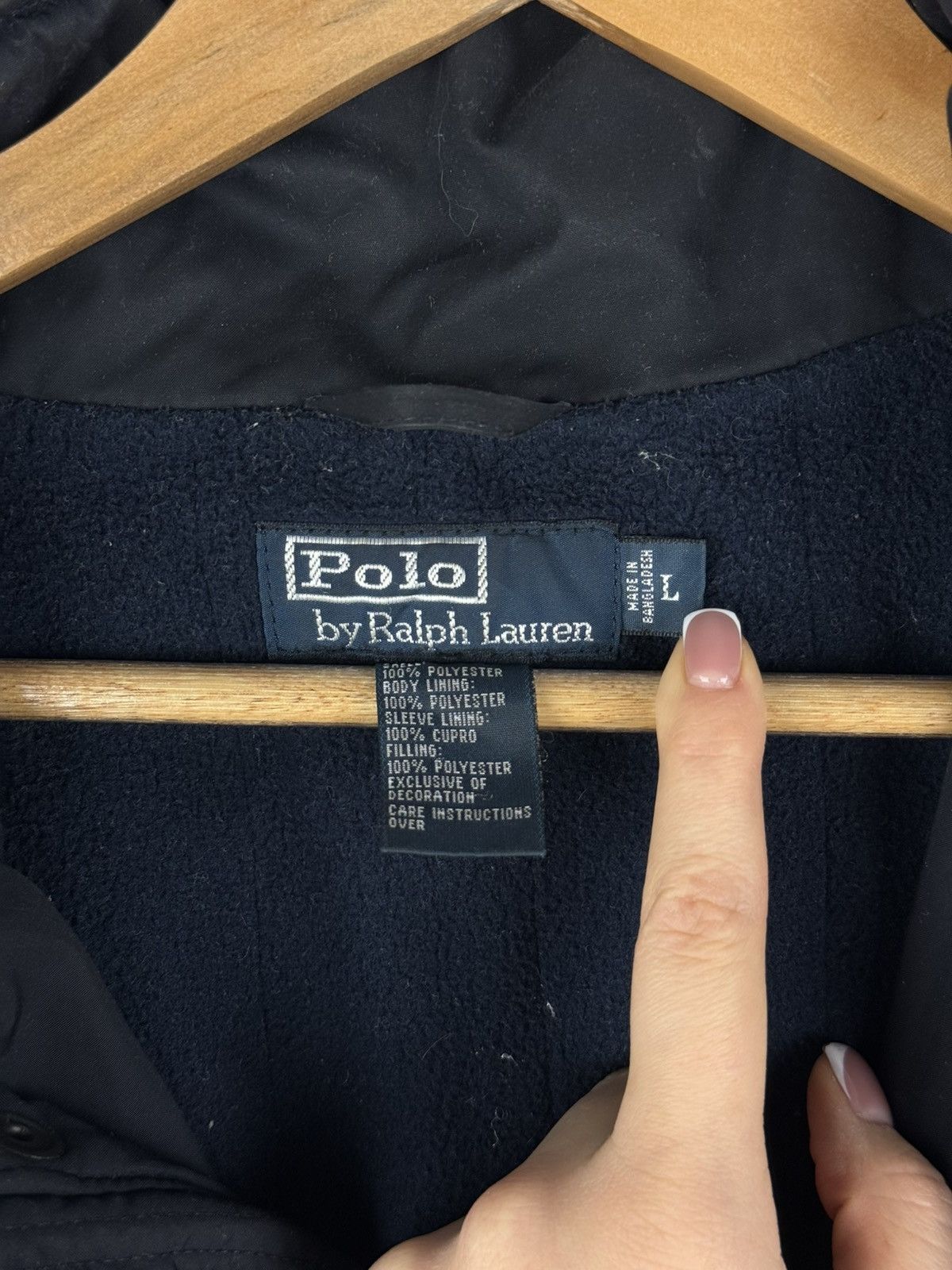 Polo Ralph Lauren Polo By Ralph Lauren VTG Hooded Fleece Lined Bomber Jacket Size US L / EU 52-54 / 3 - 21 Thumbnail
