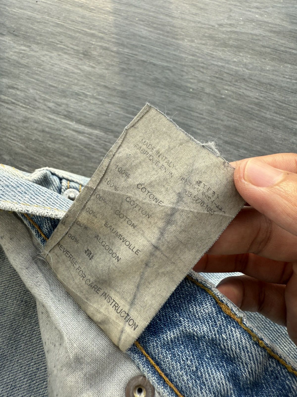 Helmut Lang Vintage 1998 HELMUT LANG "Broken Denim" Size US 28 / EU 44 - 11 Thumbnail