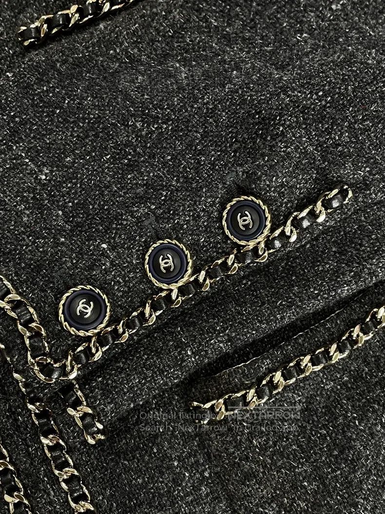 Chanel Chanel Grey four-pocket chain jacket Size XS / US 0-2 / IT 36-38 - 3 Thumbnail