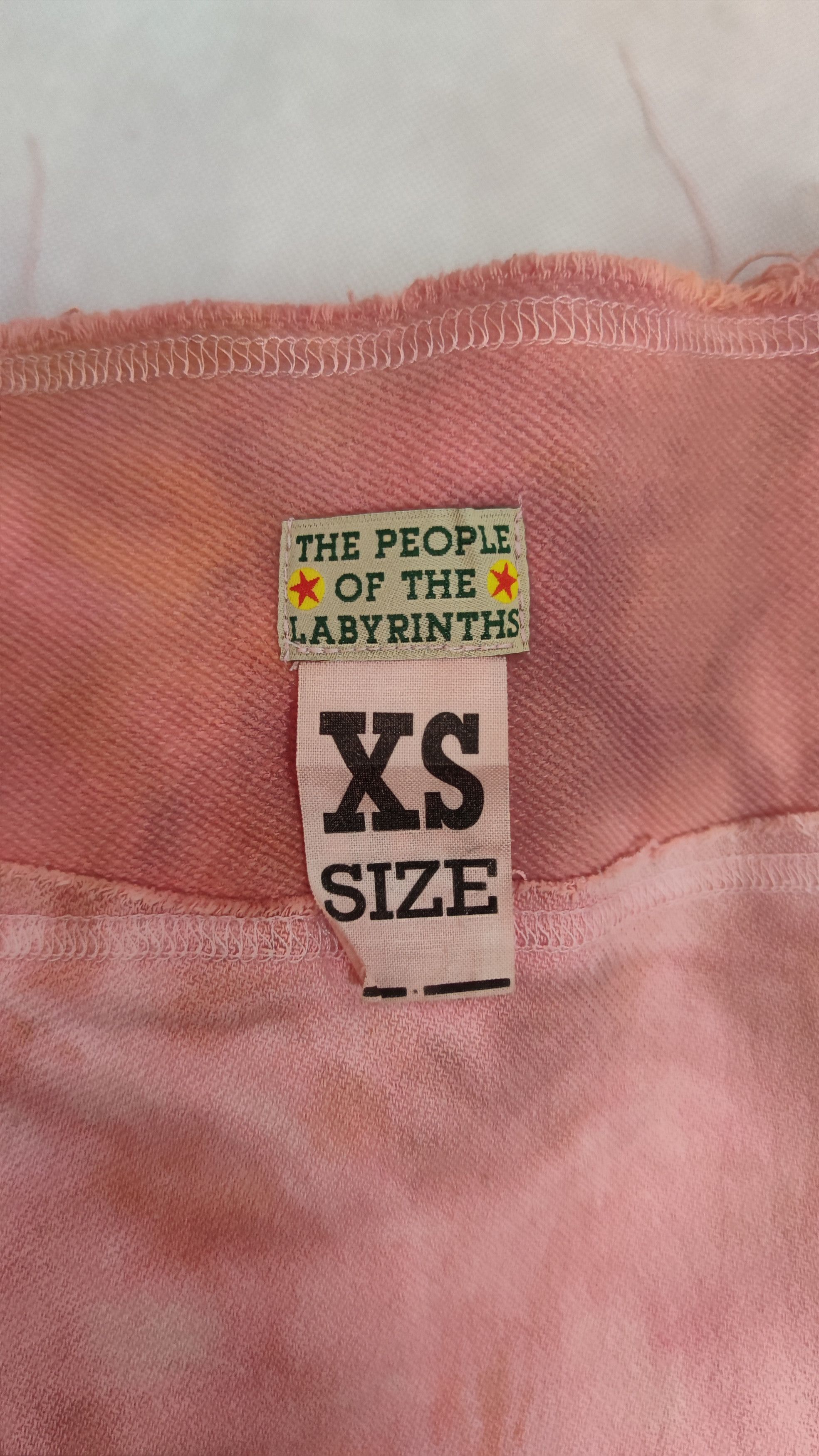The People Of The Labyrinths Rare The People of the Labyrinths Pink Distressed skirt Size 24" / US 00 / IT 34 - 8 Thumbnail