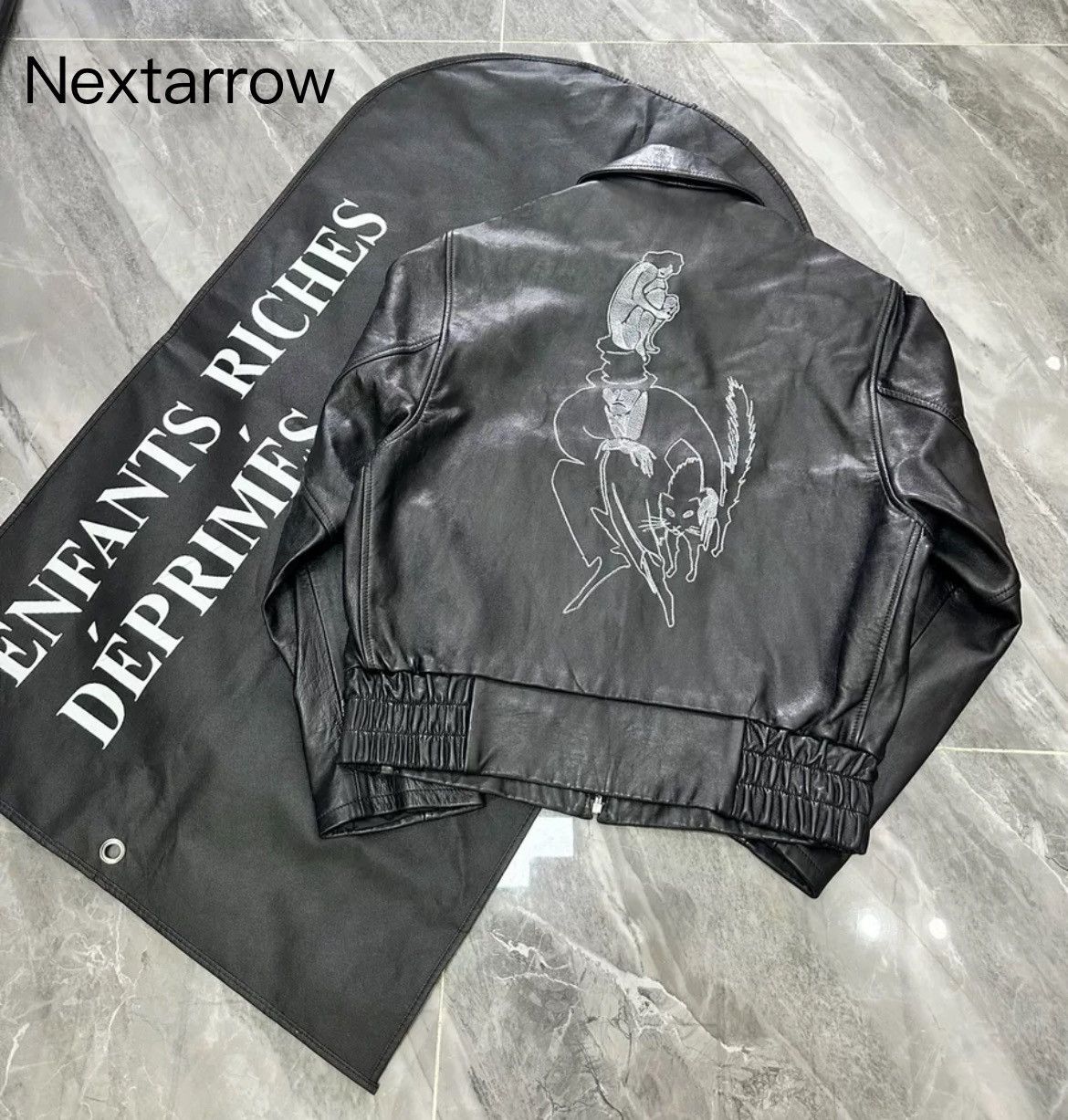 Enfants Riches Deprimes Enfants Riches Deprimes Man Embroidered Leather jacket Size US M / EU 48-50 / 2 - 2 Thumbnail