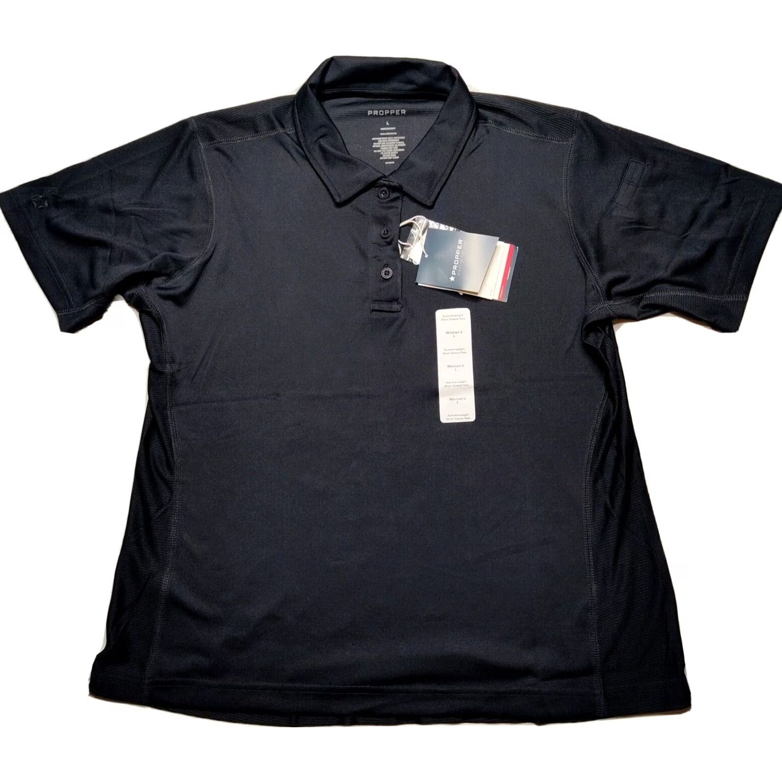Propper PROPPER Summer Weight Women L Navy Blue Short Sleeve Polo Shirt NEW Size L / US 10 / IT 46 - 2 Thumbnail