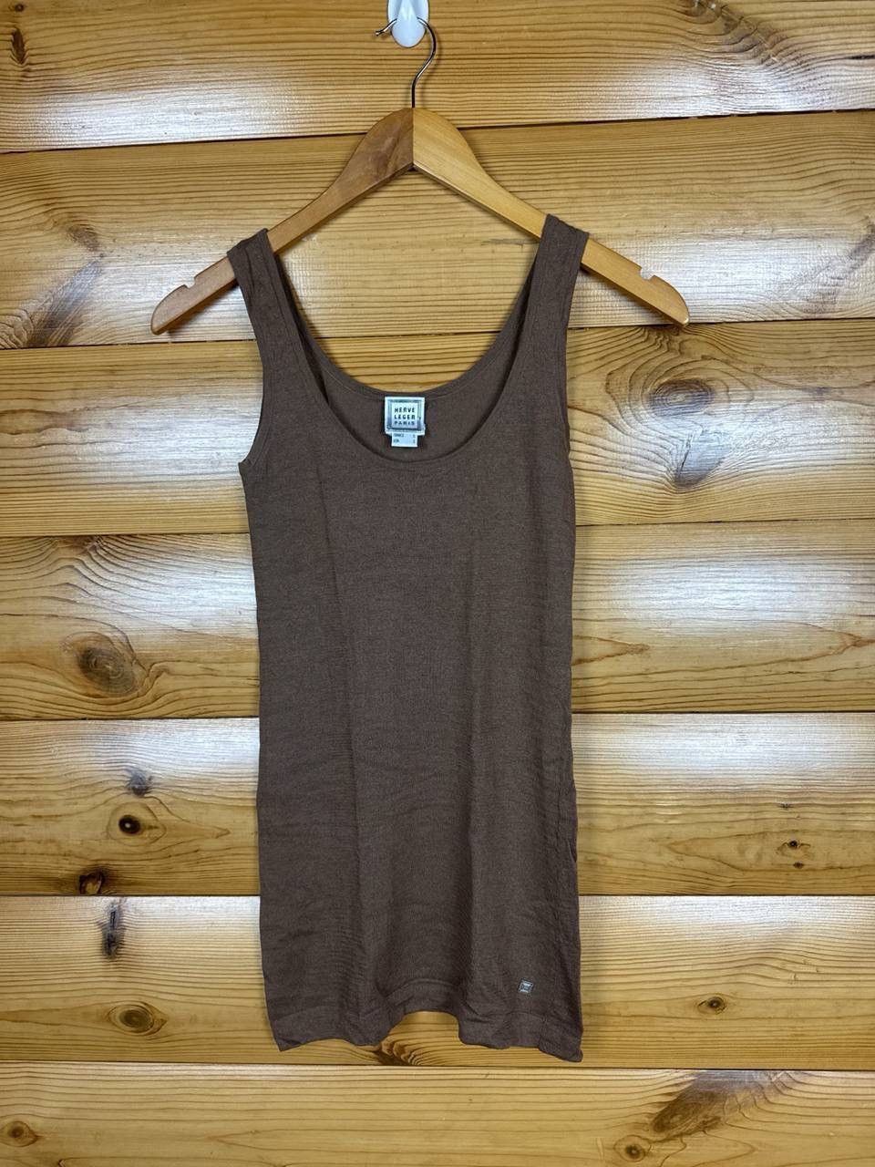 Herve Leger Herve Leger Paris Knit Tank Top Brown Sleeveless Womens S Size M / US 6-8 / IT 42-44 - 1 Thumbnail