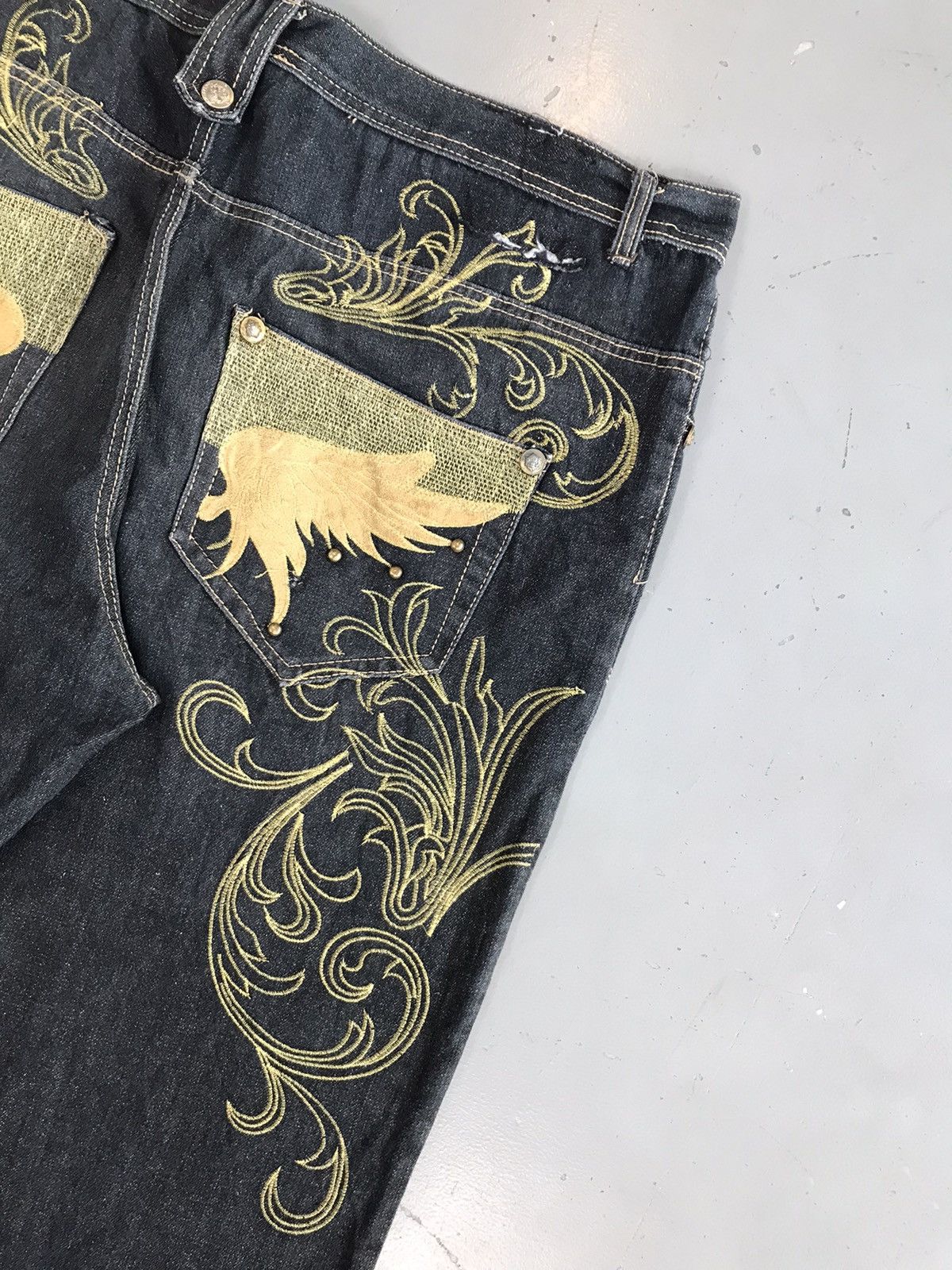 Vintage Vintage victorious wings embroidered denim Size US 40 / EU 56 - 13 Thumbnail