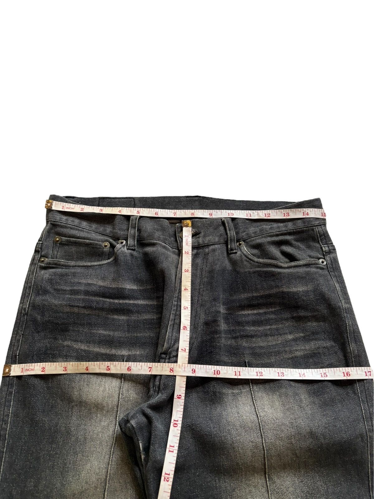 In The Attic Vintage In The Attic Faded Distressed Bootcut Flare Jeans Size US 30 / EU 46 - 14 Thumbnail