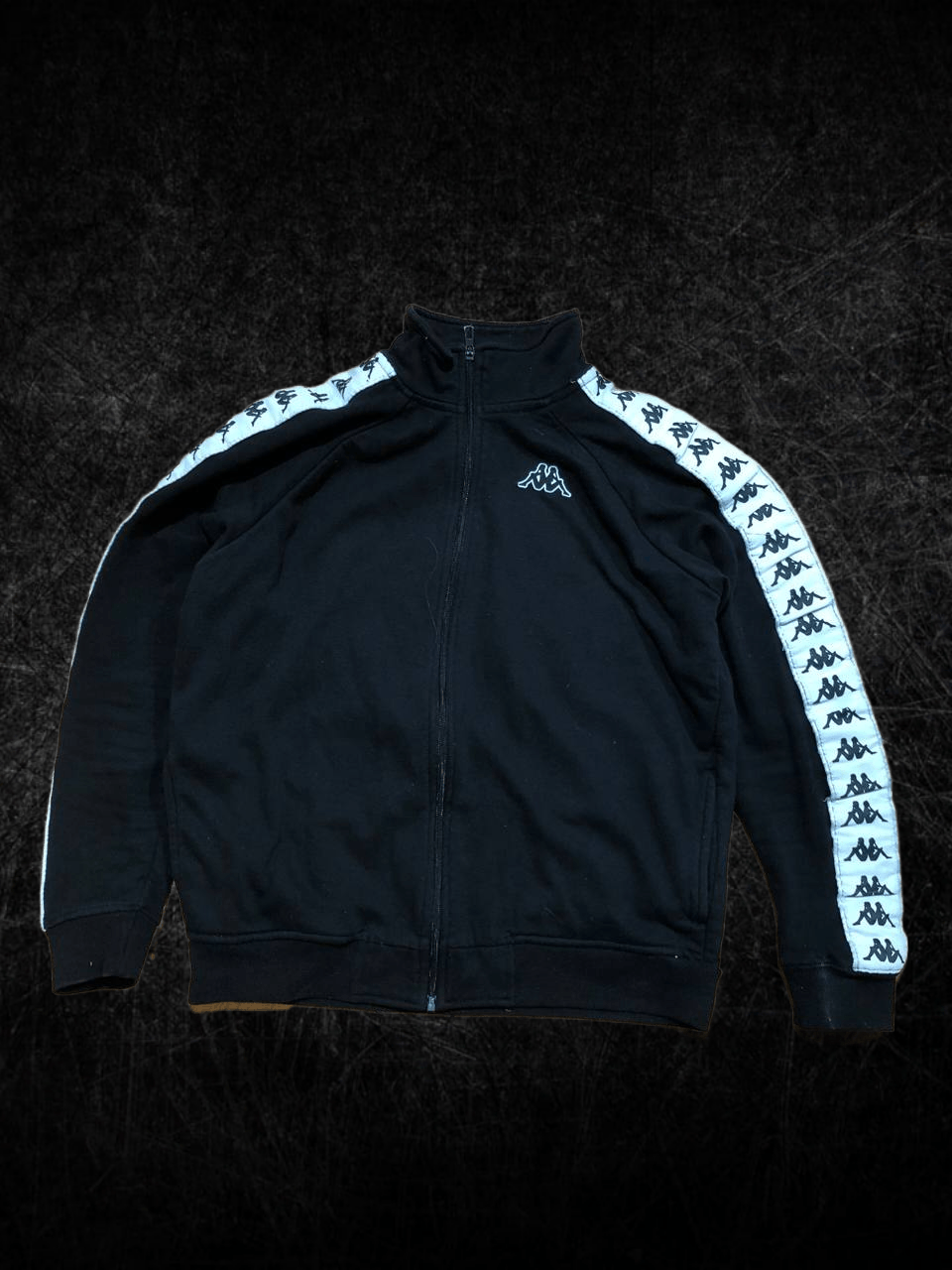 Kappa Kappa Black Full Zip Track Sweatshirt Sportswear Size US L / EU 52-54 / 3 - 1 Thumbnail