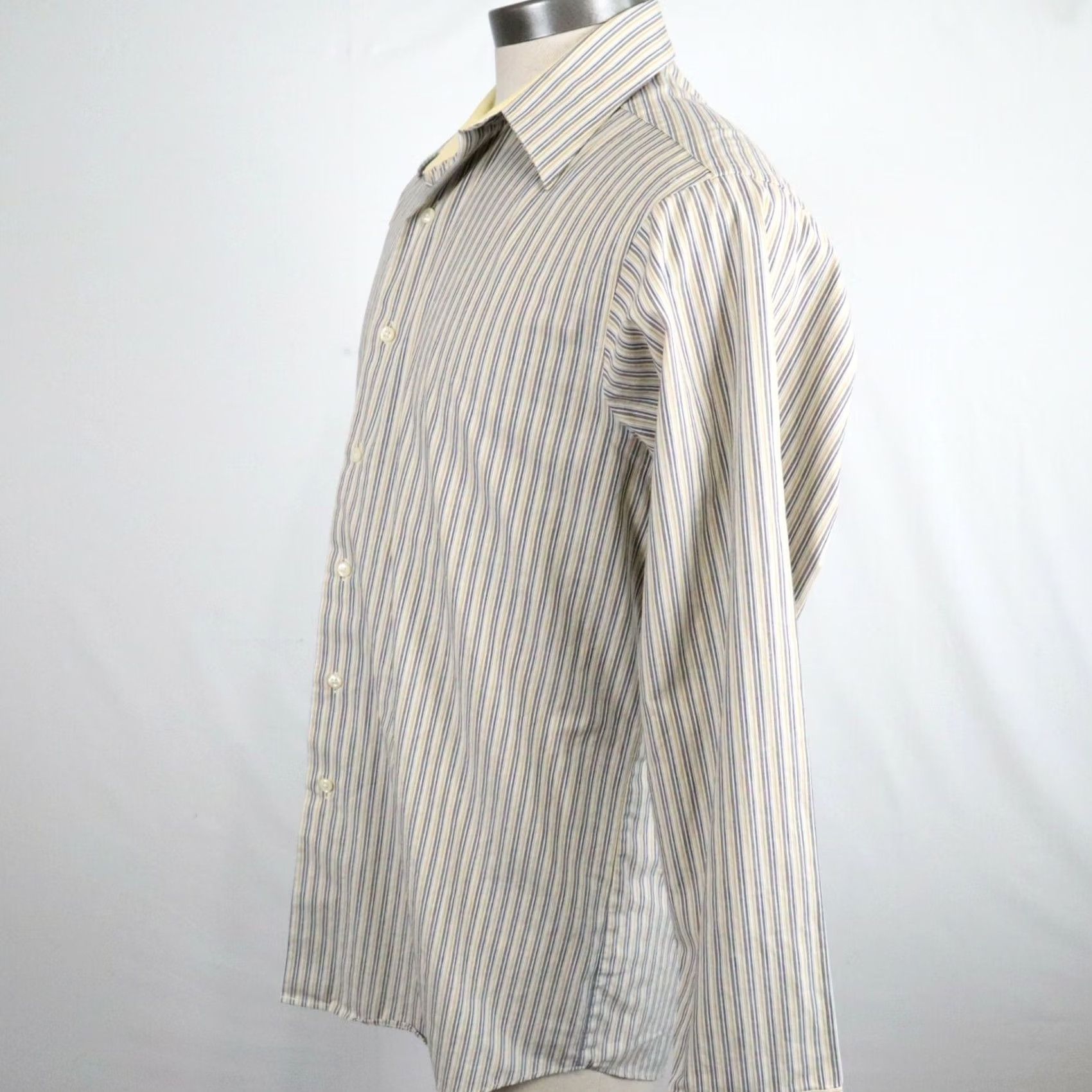 Geoffrey Beene Geoffrey Beene Shirt Mens Large 16 34/35 Wrinkle Free Button Striped Long Sleeve Dress Shirt Size US L / EU 52-54 / 3 - 6 Thumbnail