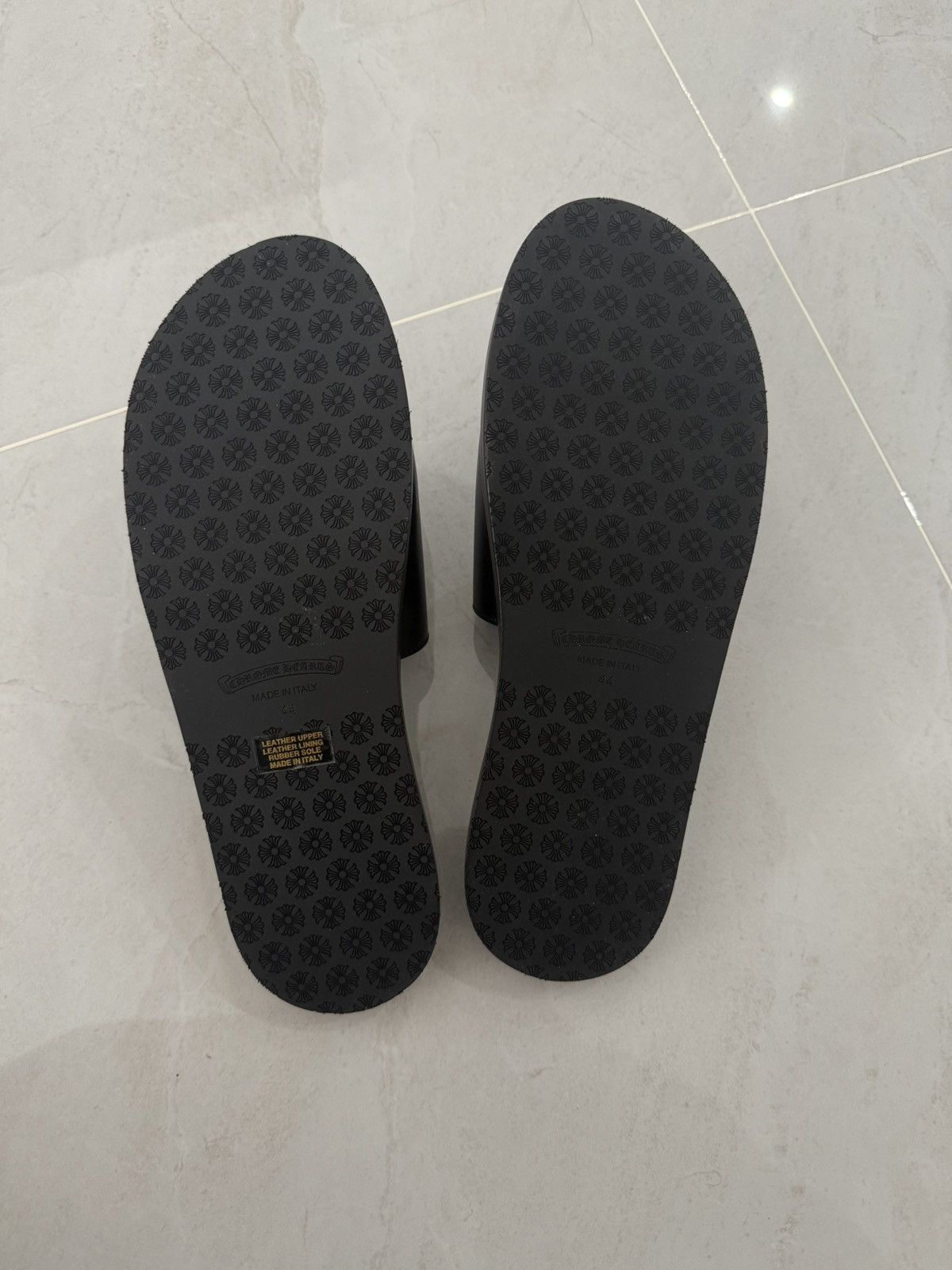 Chrome Hearts Chrome Hearts Cross Patched Leather Slipper Sz.44 Size US 11 / EU 44 - 6 Thumbnail