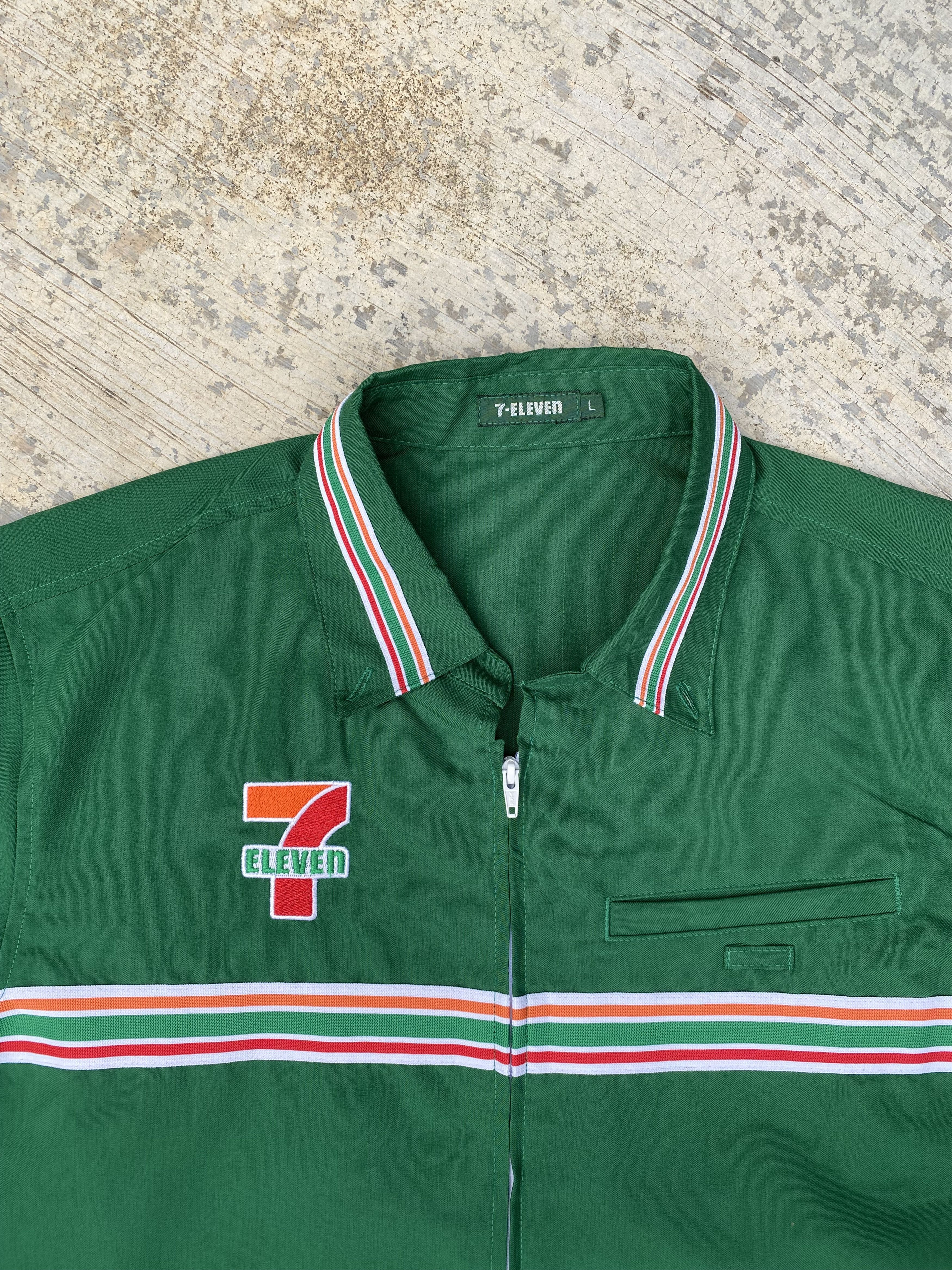 Uniform Wares Vintage 7-eleven workshirt uniform Size US L / EU 52-54 / 3 - 3 Thumbnail