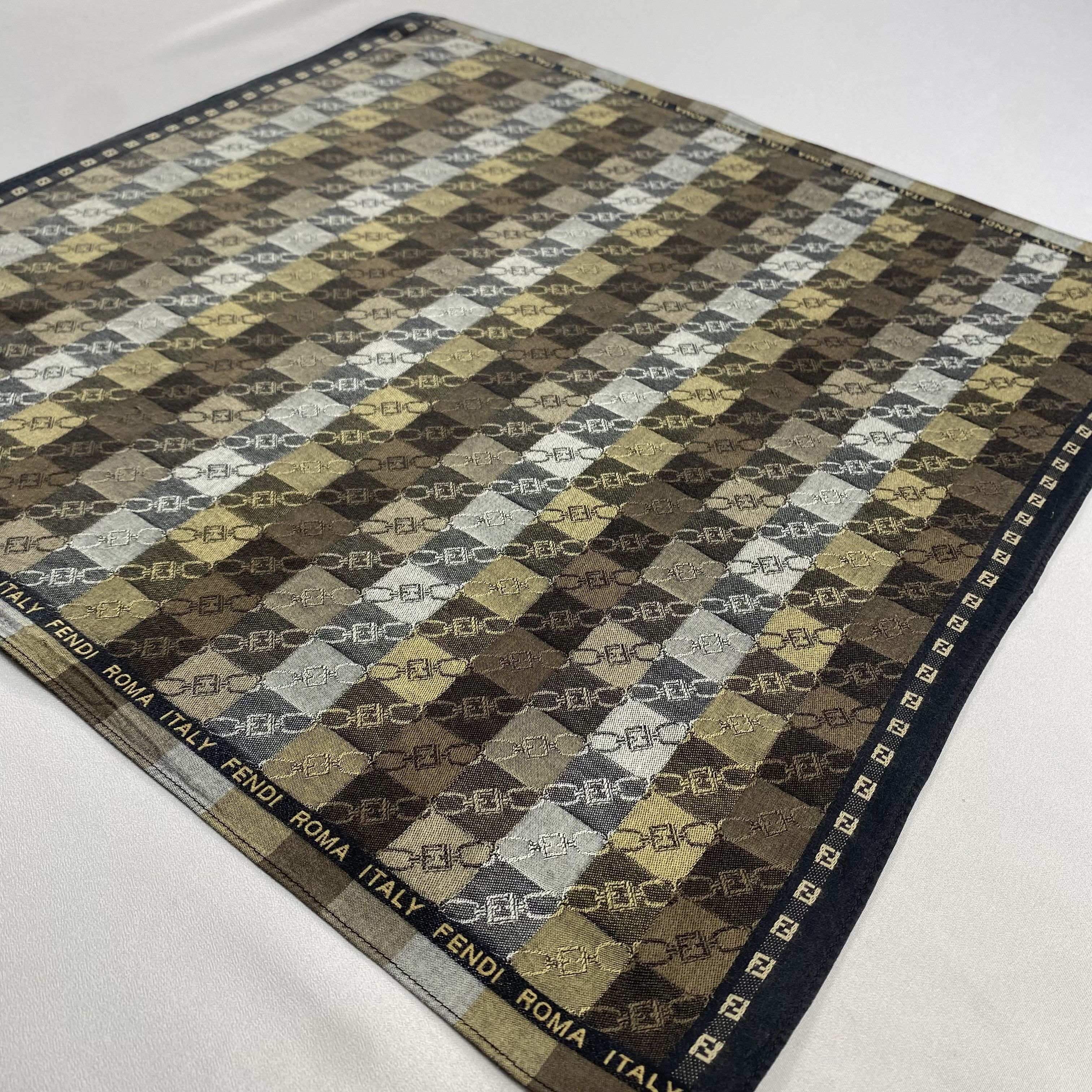 Vintage Fendi Handkerchief / Neckerchief / Bandana-P1679 Size ONE SIZE - 2 Thumbnail