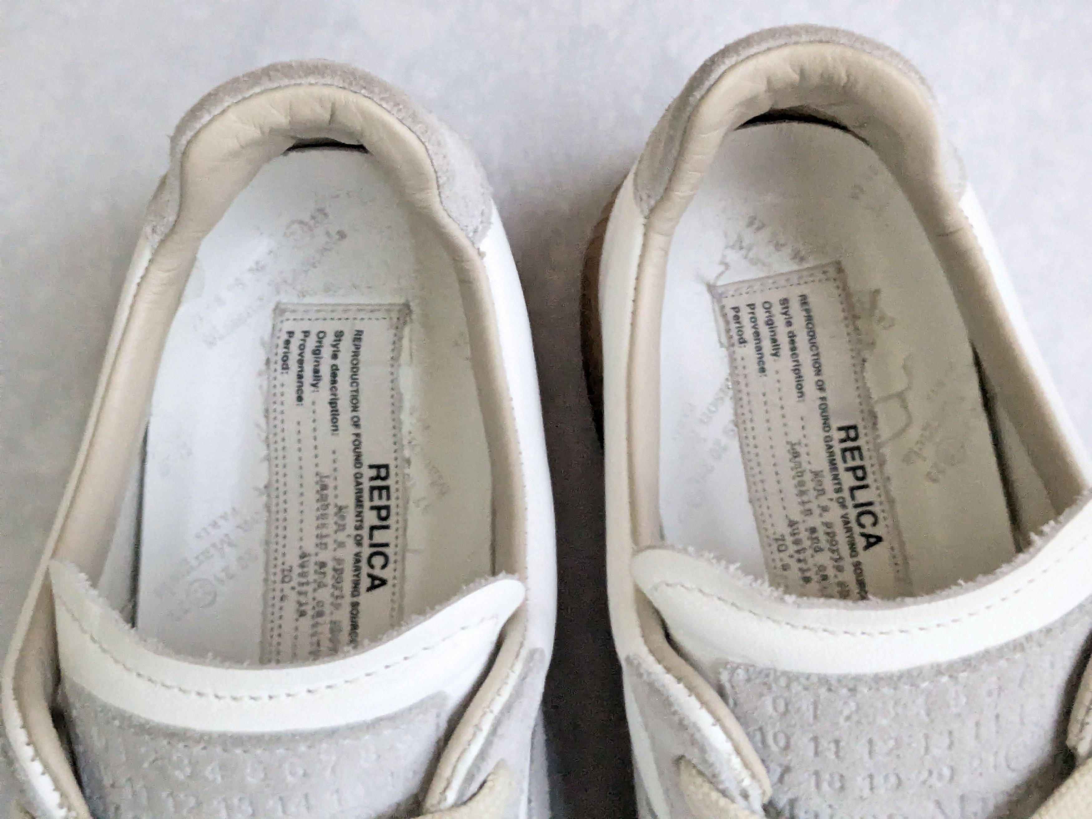Maison Margiela Maison Margiela Replica GAT White Gray 37 7 Womens Size US 7 / IT 37 - 5 Thumbnail