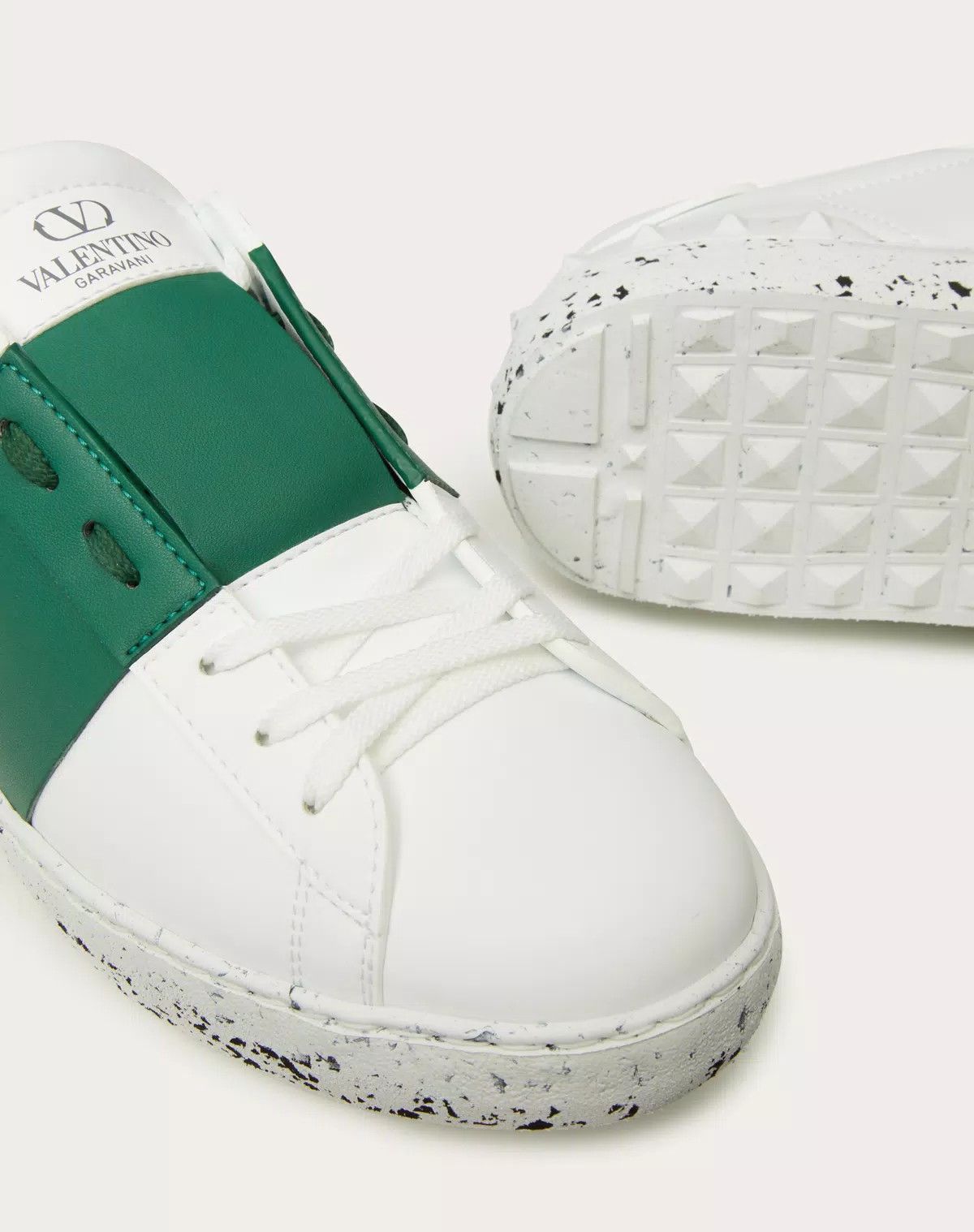 Valentino oc11z0625 Open For A Change Sneaker in White/Green Size US 6 / EU 39 - 5 Thumbnail