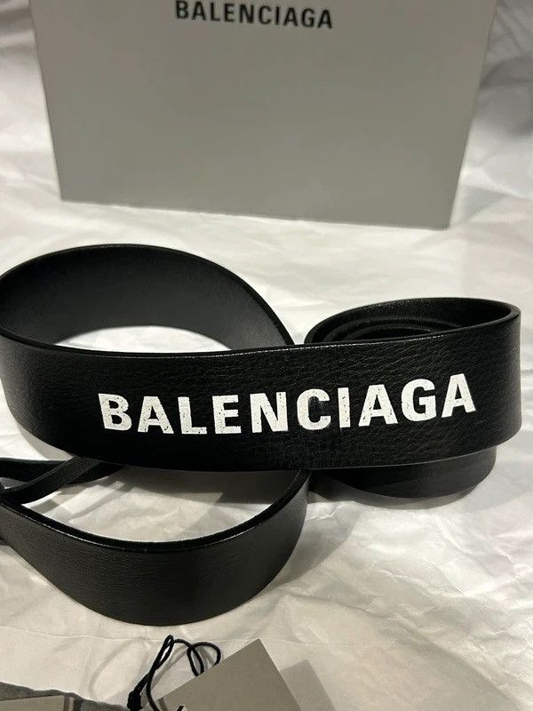 Balenciaga balenciaga big logotype belt Size ONE SIZE - 3 Thumbnail