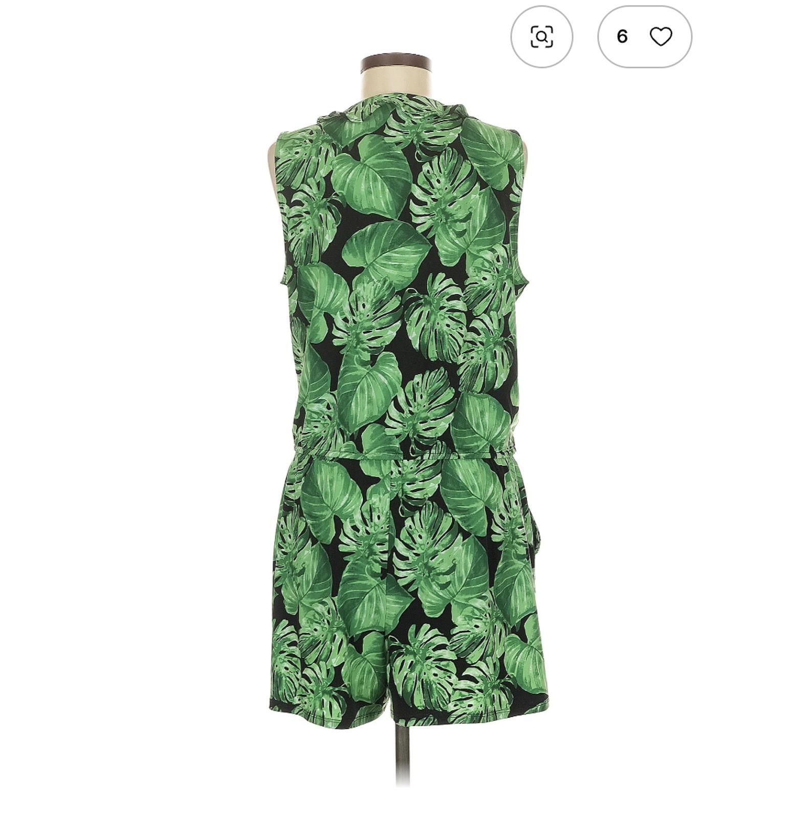 Other White House Black Market Tropical Print Romper Size M Size 32" / US 10 / IT 46 - 2 Thumbnail