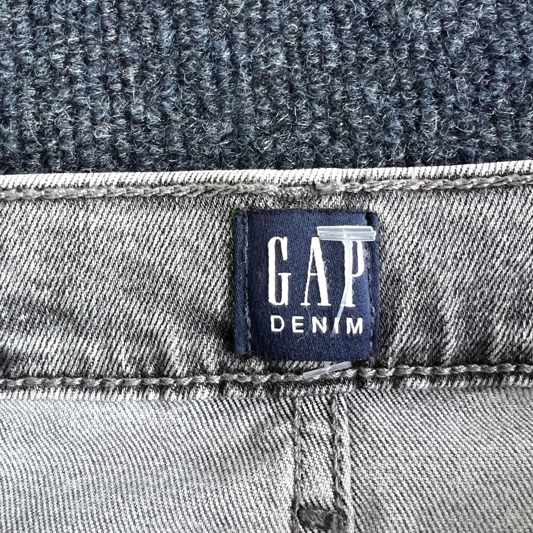 Gap VINTAGE Gap True Skinny Jeans Womens 4/27 Tall Gray Mid Rise Stretch Denim Light Wash Size 27" / US 4 / IT 40 - 4 Thumbnail