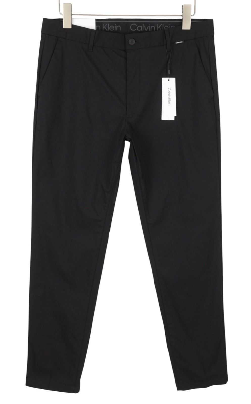 Calvin Klein TECH COTTON STRETCH SLIM M Black Zip Fly Chino 87461 Size US 32 / EU 48 - 1 Thumbnail