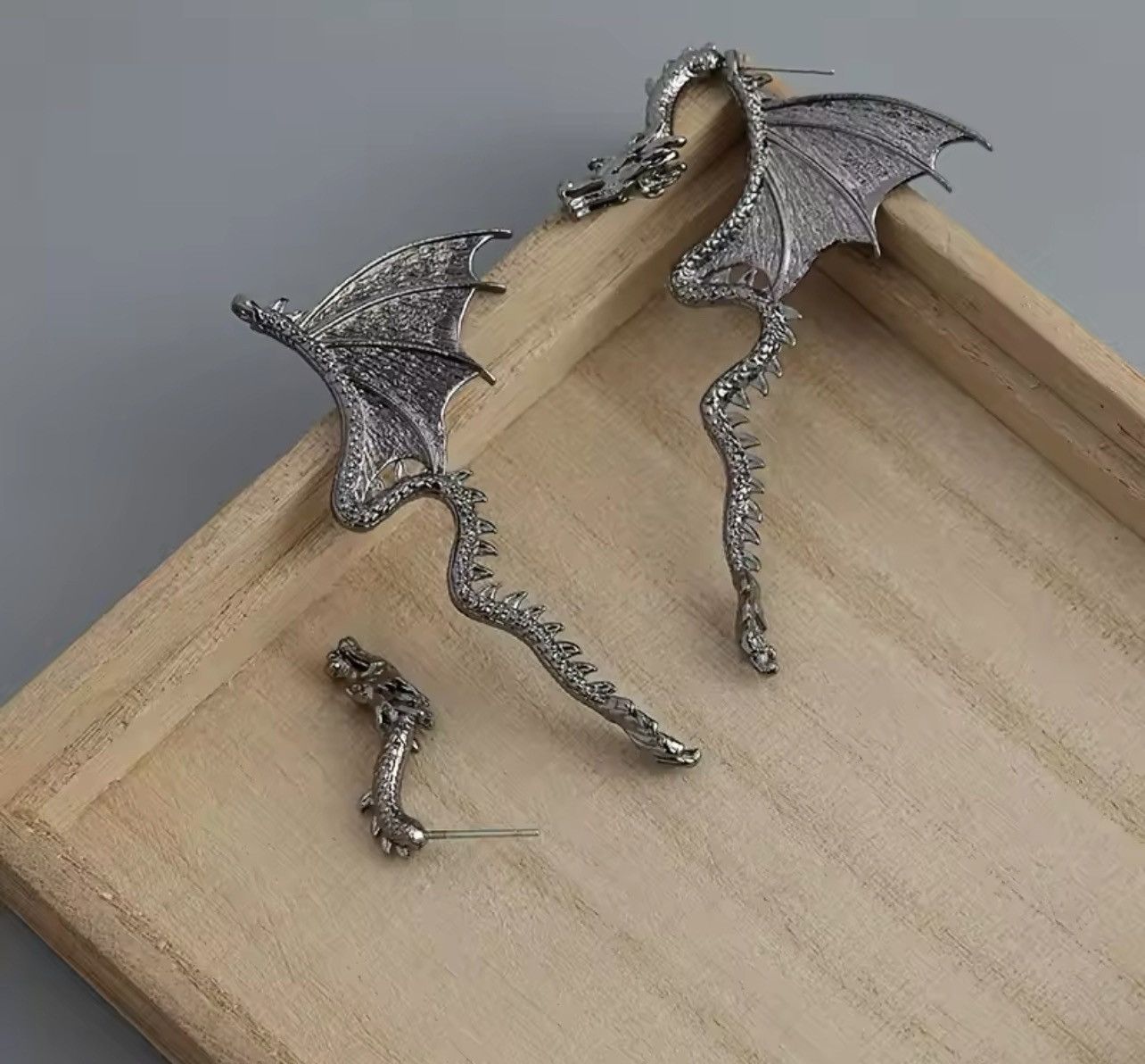 Japanese Brand × Jewelry × Vintage Dragon 🐉 Earrings Size ONE SIZE - 4 Thumbnail