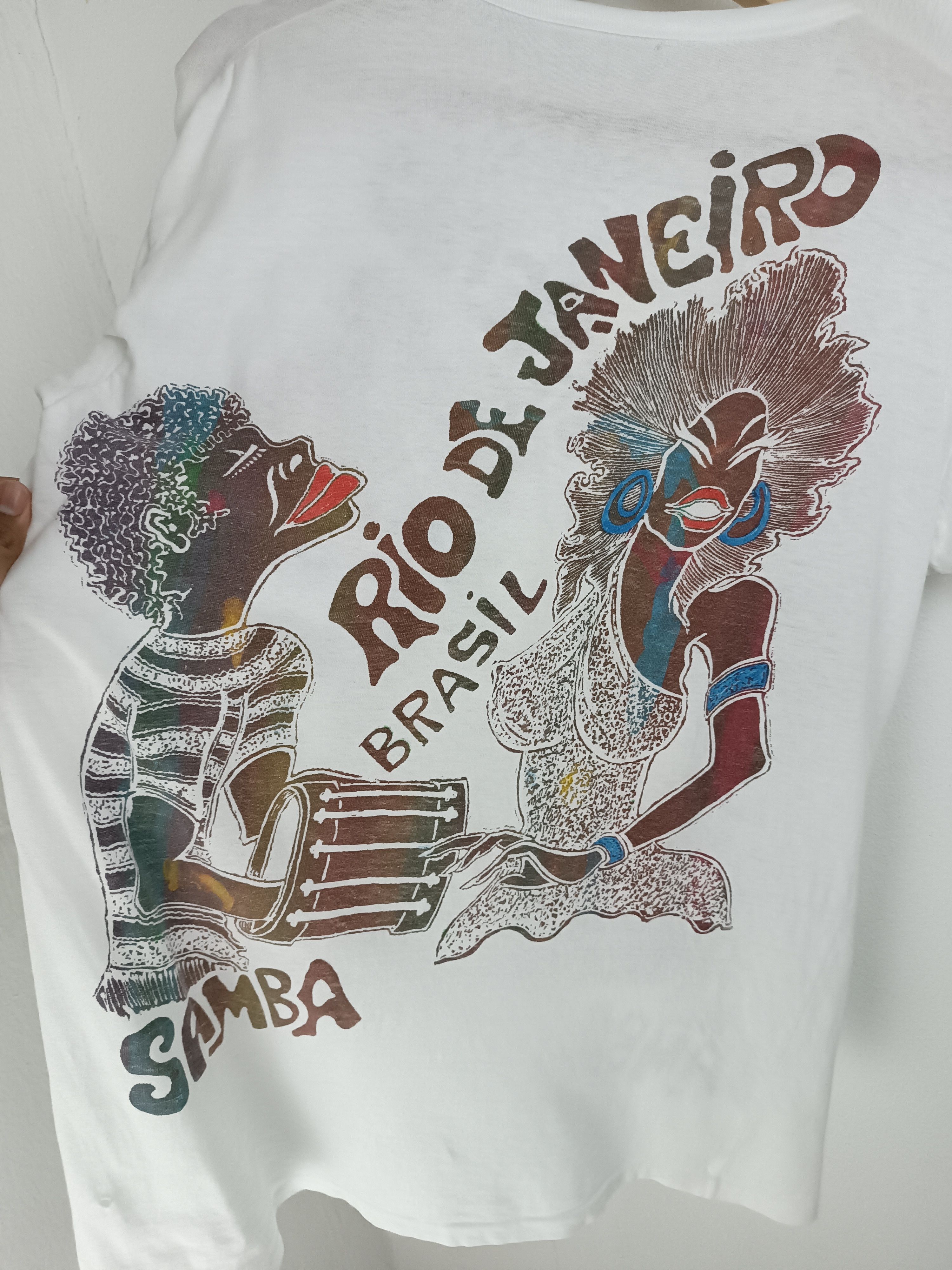 Vintage VINTAGE 80'S RIO DE JANEIRO BRASIL SAMBA VERY RARE TEE Size US M / EU 48-50 / 2 - 18 Thumbnail