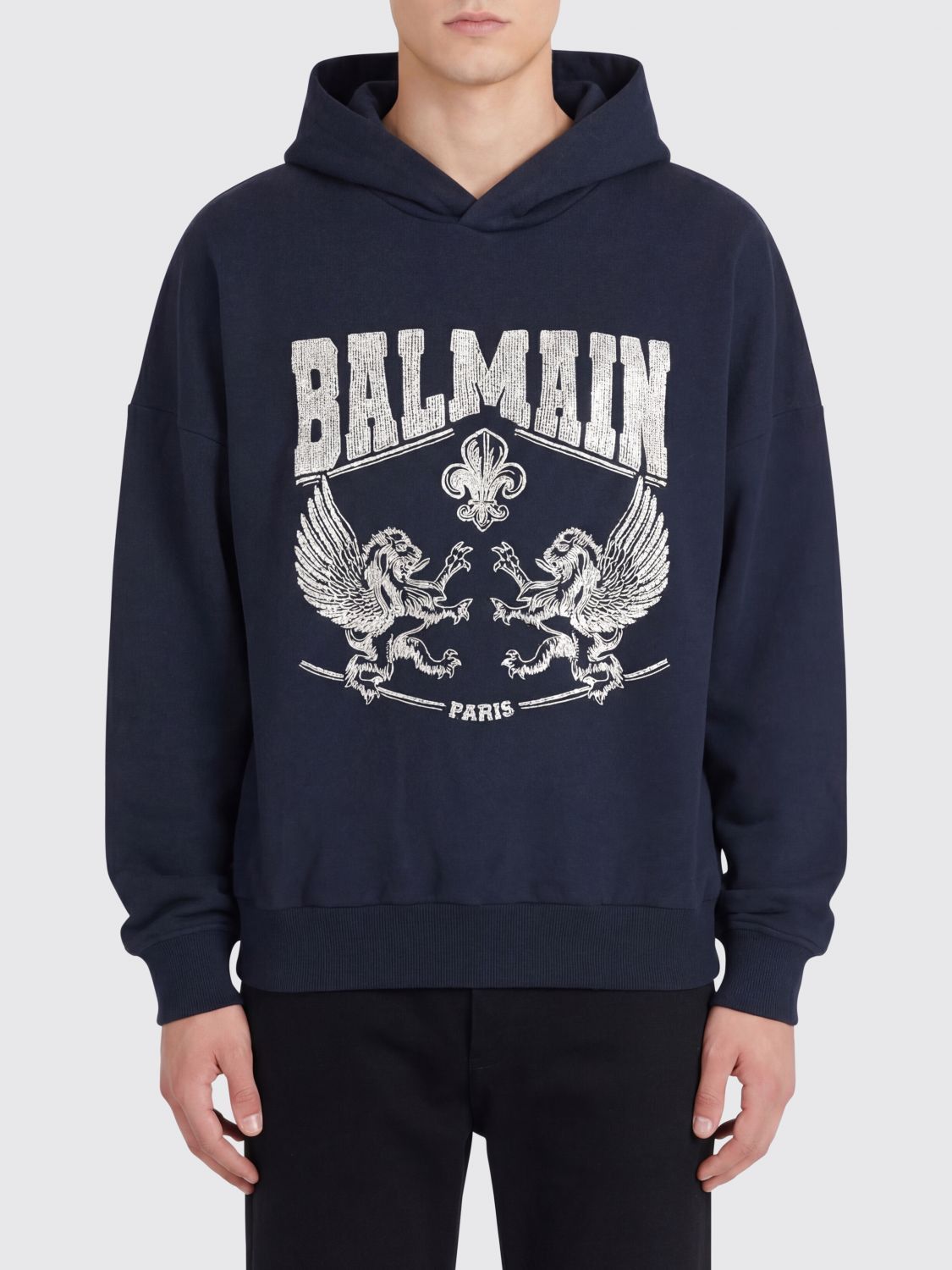 Balmain Balmain Sweatshirt Men Black Size US L / EU 52-54 / 3 - 1 Thumbnail