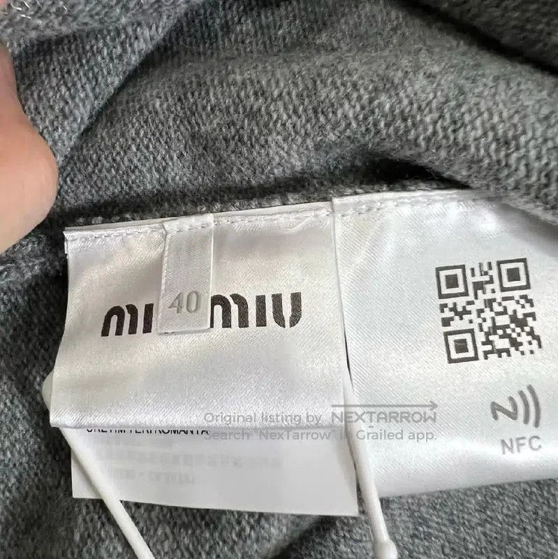 Miu Miu Gray Wool Men's Pullover Sweater .