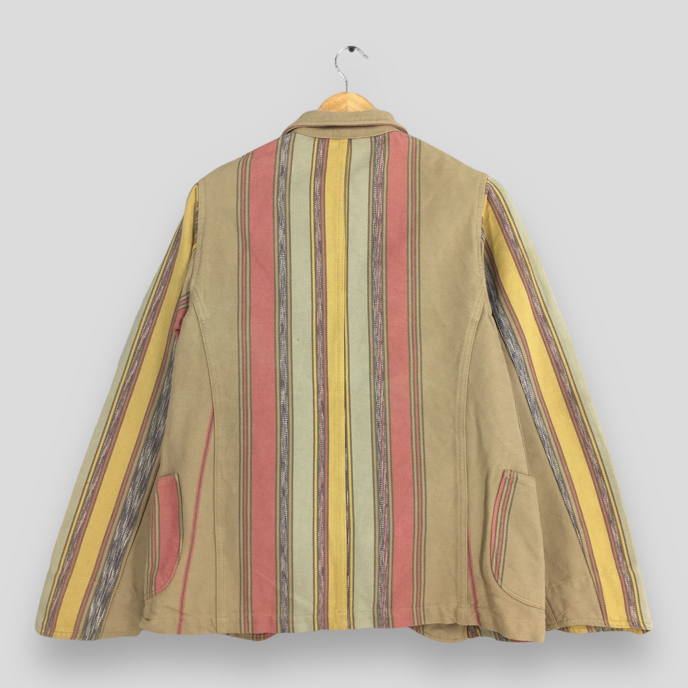 Kapital Kapital Kountry Multicolor Striped Denim Jacket Small Size US S / EU 44-46 / 1 - 8 Thumbnail