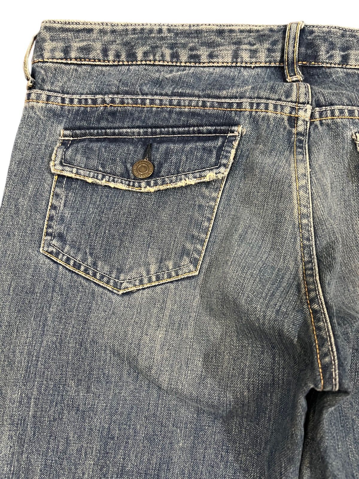 Japanese Brand × Manual Alphabet Vintage Alphabet Club Flare Mudwash Denim Size US 34 / EU 50 - 9 Thumbnail