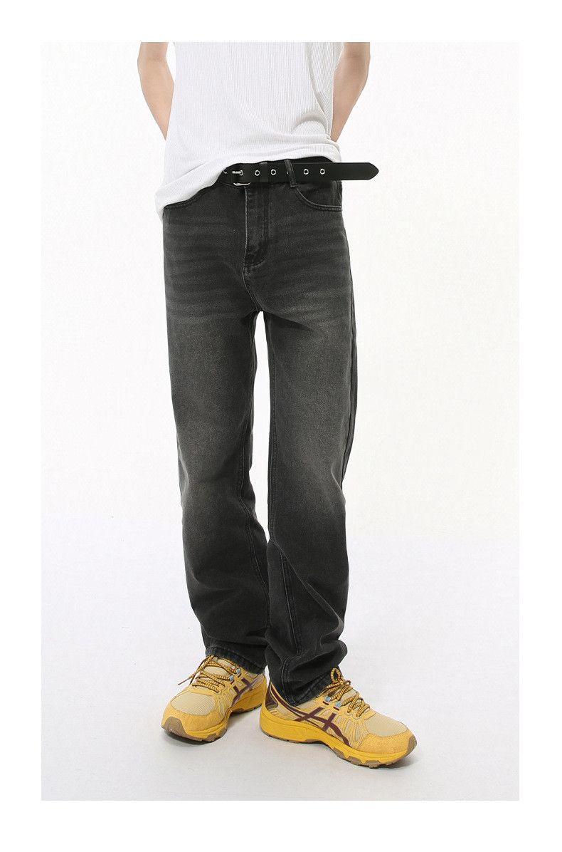 Japanese Brand × Jean Men's grey straight-leg all-match casual washed jeans Size US 32 / EU 48 - 1 Thumbnail