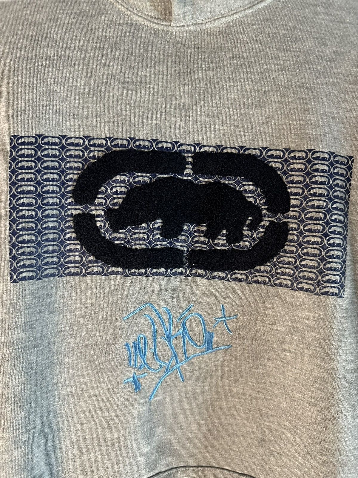 Ecko Unltd. Y2K button up Hoodie Ecko Unltd Chenille Embroidery Logo Size US L / EU 52-54 / 3 - 3 Thumbnail