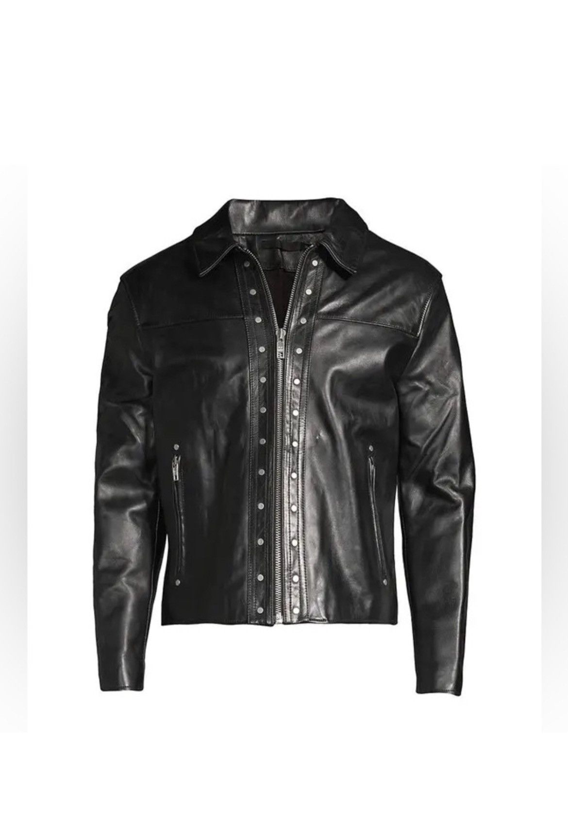 Blk Dnm Studded Leather Jacket. Medium Size US M / EU 48-50 / 2 - 4 Thumbnail