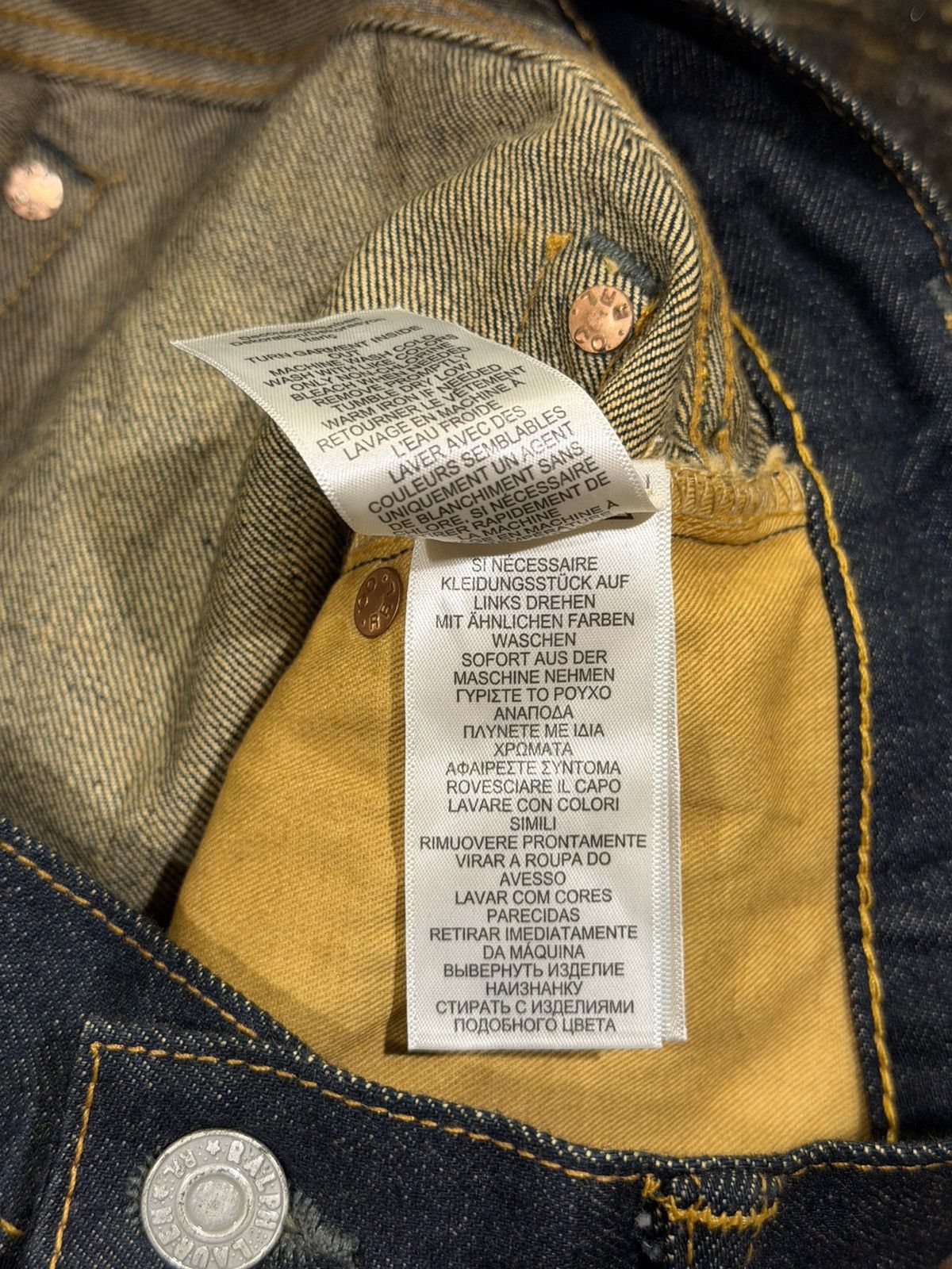 RRL Ralph Lauren RRL Ralph Lauren Slim Fit Rinse Selvedge Raw Jeans Size US 34 / EU 50 - 12 Thumbnail