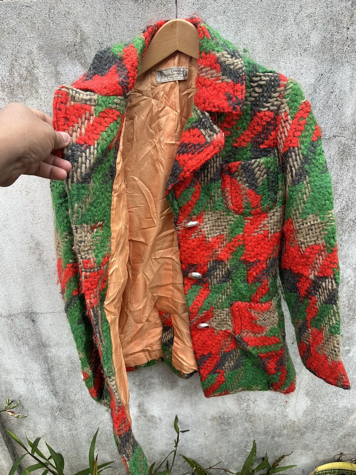 Vintage Odokuru Wool coat jacket Size S / US 4 / IT 40 - 3 Thumbnail