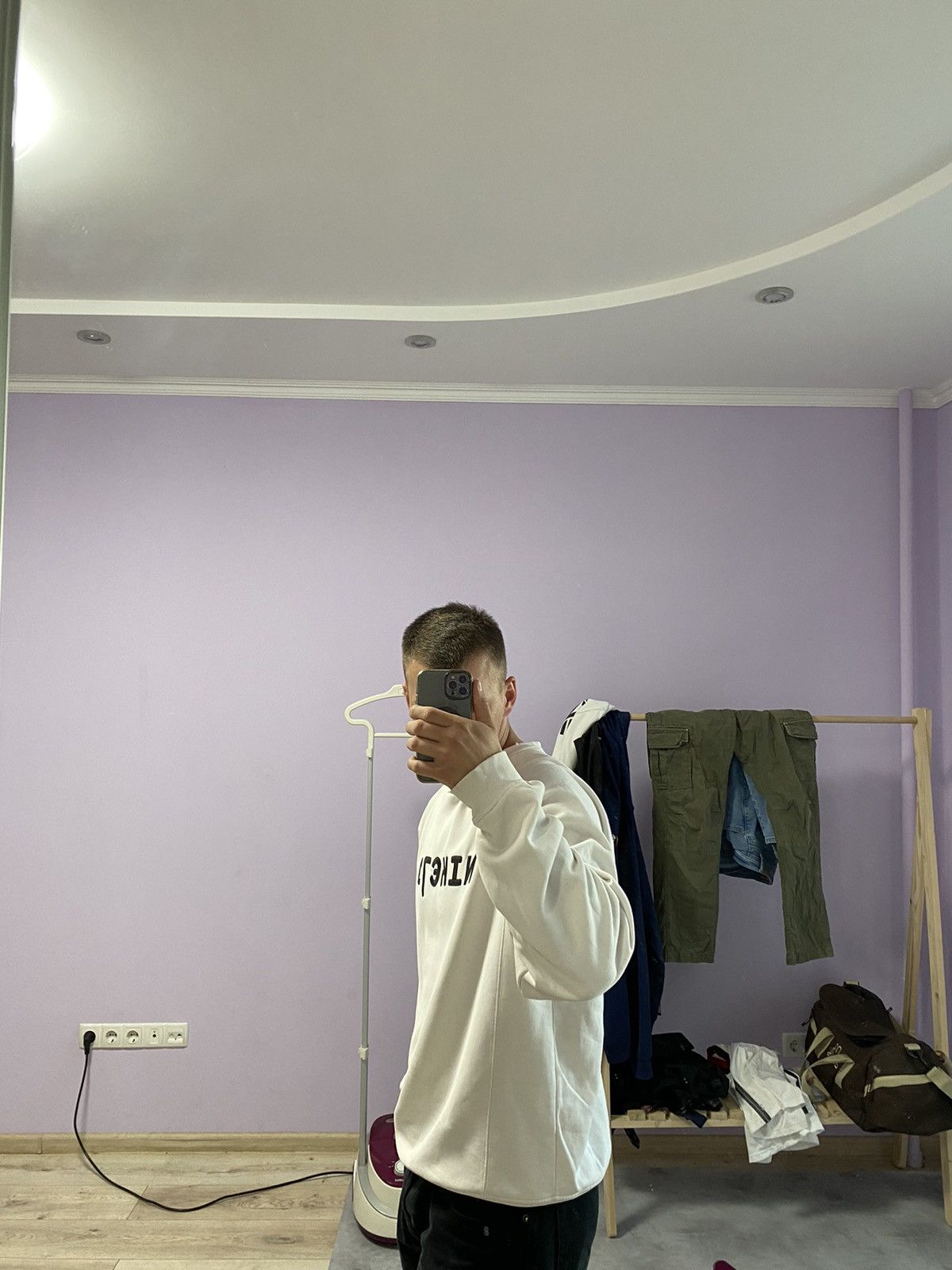 Nike × Vintage 🤍 Vintage 90s Sweatshirt Sweater NIKE Big Logo 71 Oversized Size US M / EU 48-50 / 2 - 8 Thumbnail