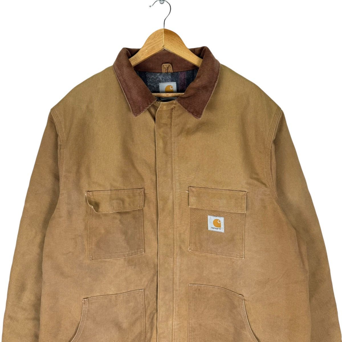 Carhartt × Carhartt Wip × Vintage ☀️CARHARTT CHORE WORKWEAR BUTTON JACKET Size US XL / EU 56 / 4 - 3 Thumbnail