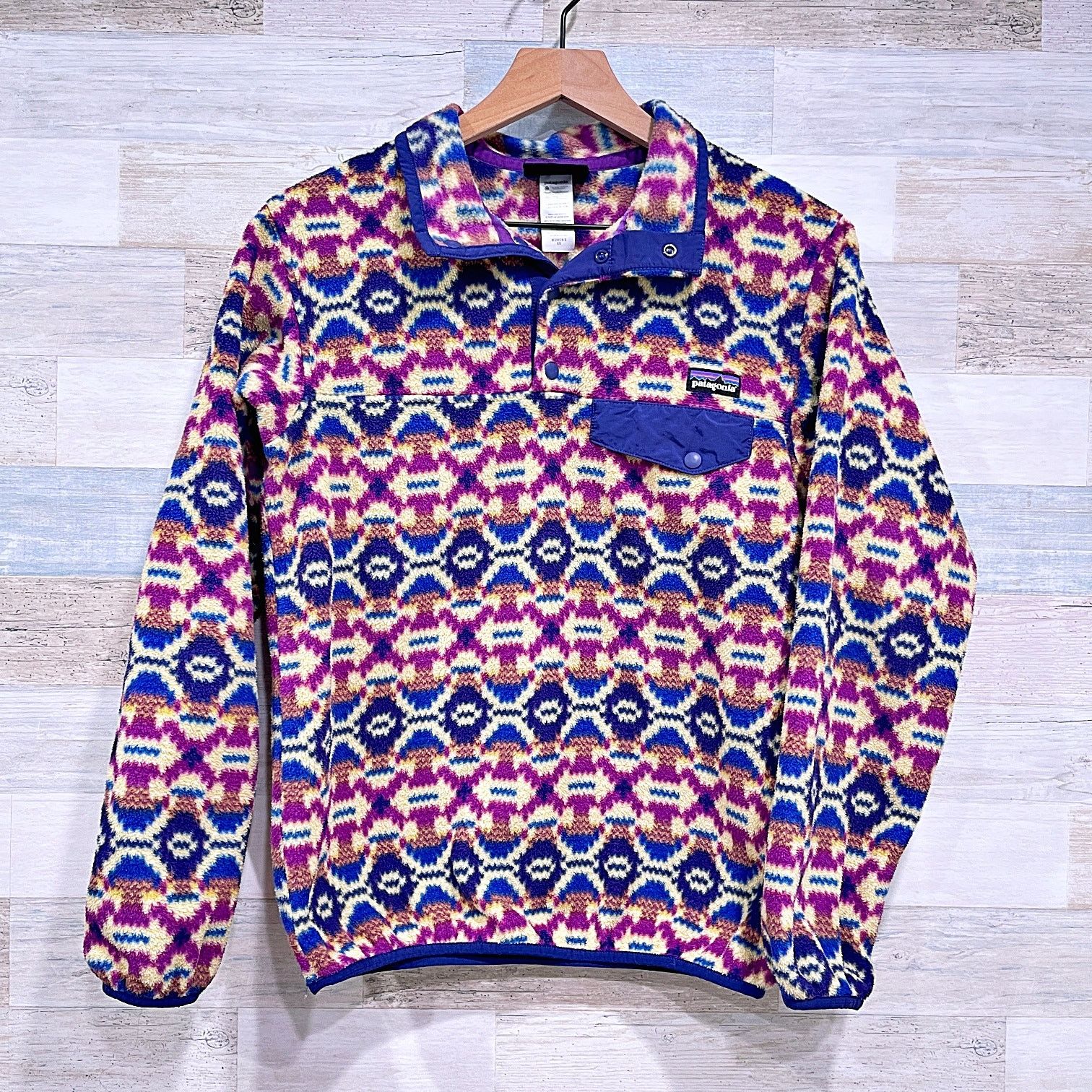 Patagonia Patagonia Synchilla Snap T Fleece Pullover Aztec Vintage XS Size XS / US 0-2 / IT 36-38 - 1 Thumbnail