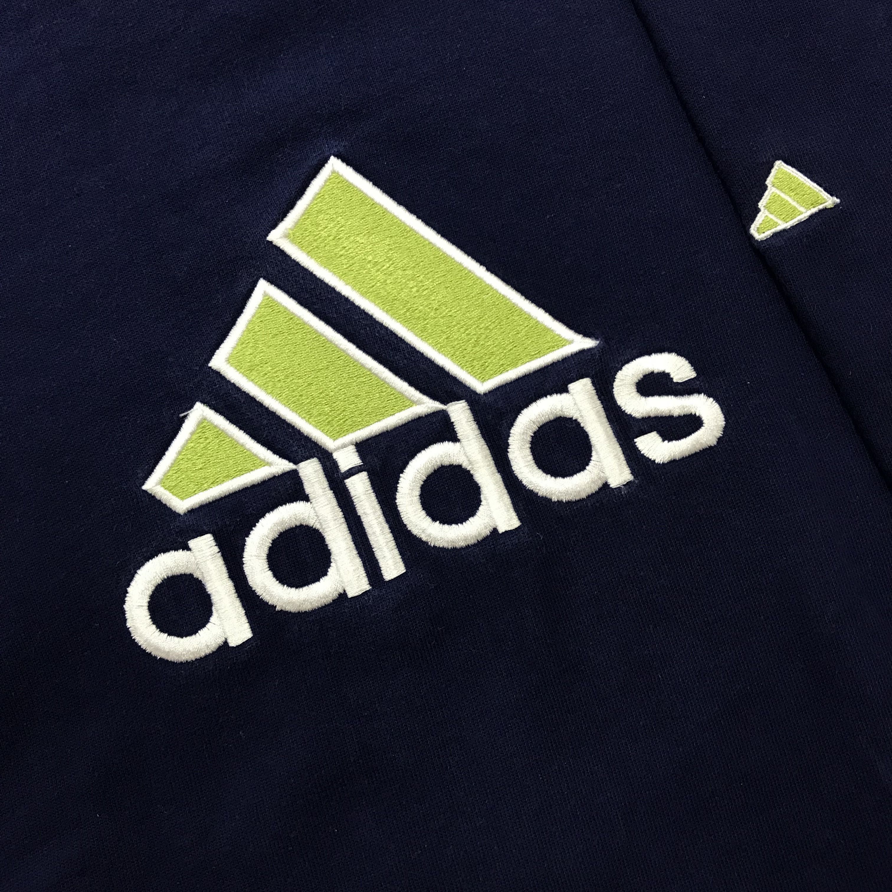 Adidas ADIDAS Vintage Sweatshirt Crewneck BigLogo 90s Rare Pullover Size US S / EU 44-46 / 1 - 5 Thumbnail